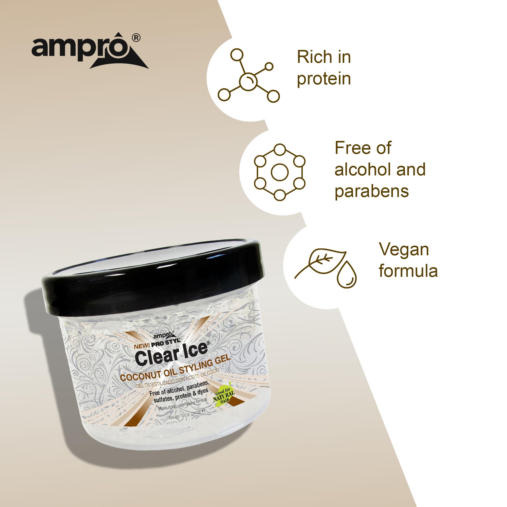 Ampro Pro Styl Coconut Styling Gel Moisturizes and Conditions Your Strands Non