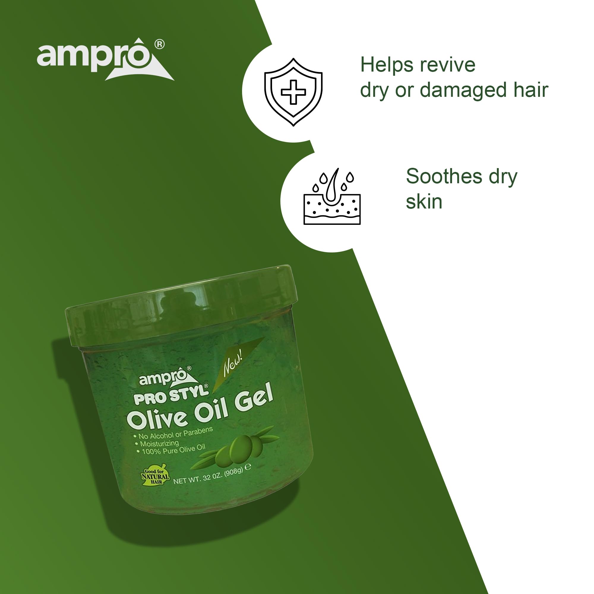 Ampro Pro Styl Protein Styling Gel Moisturizes and Defines Strands Helps