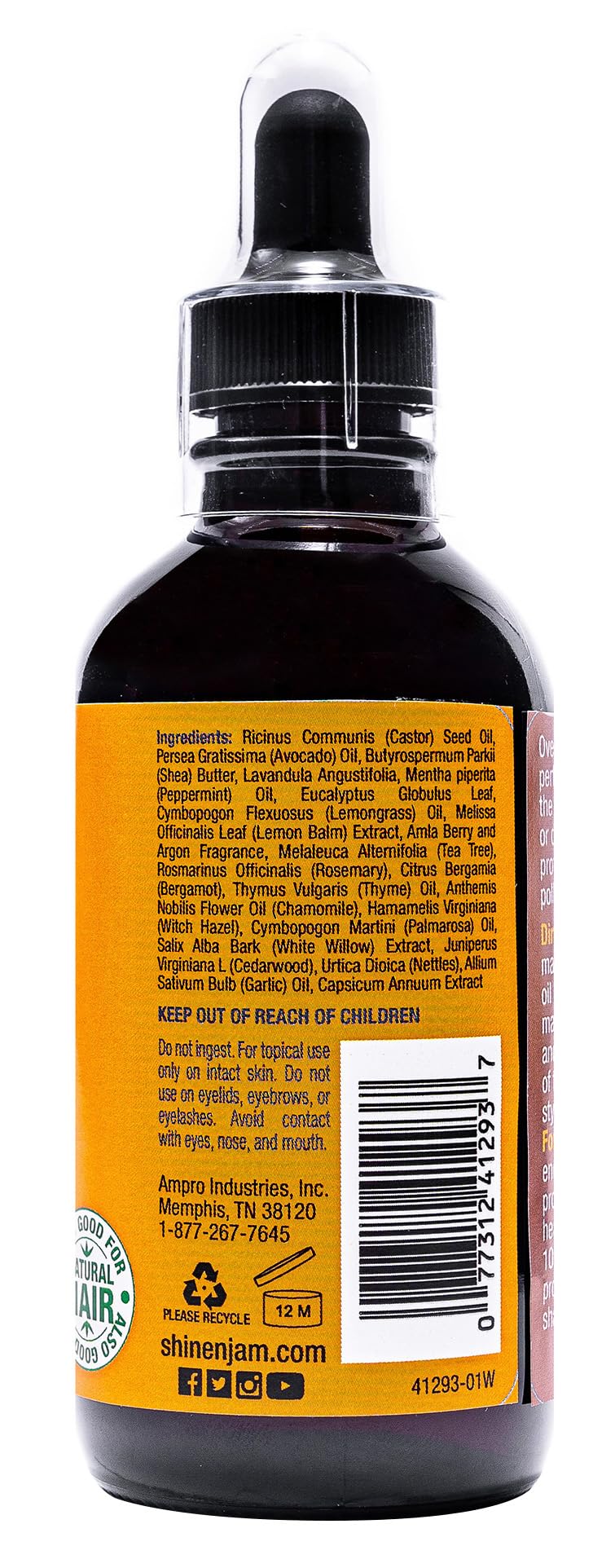 Ampro Shine 'n Jam Renewal Drops With Witch Hazel Tea Tree 4.0 Fl Oz - Thumbnail 2