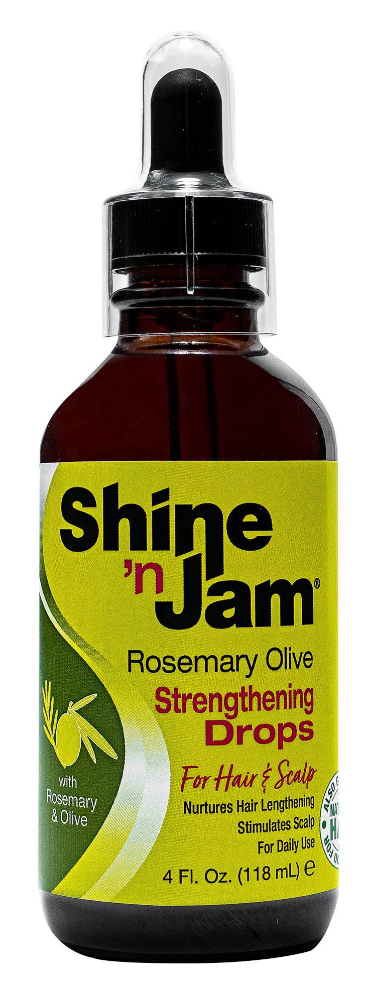 Ampro Shine 'n Jam Strengthening Drops With Rosemary Olive 4.0 Fl Oz