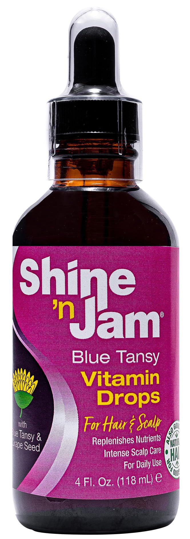Ampro Shine 'n Jam Vitamin Drops With Blue Tansy Grape Seed 4.0 Fl Oz