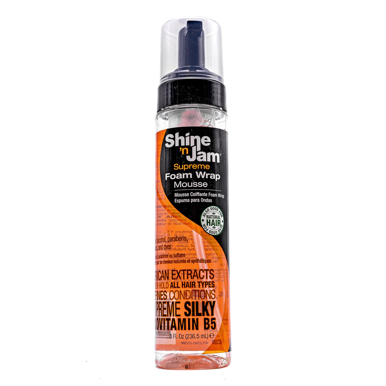Ampro Shine N Jam Supreme Hold Foam Wrap Mousse Fortified With Silk Proteins