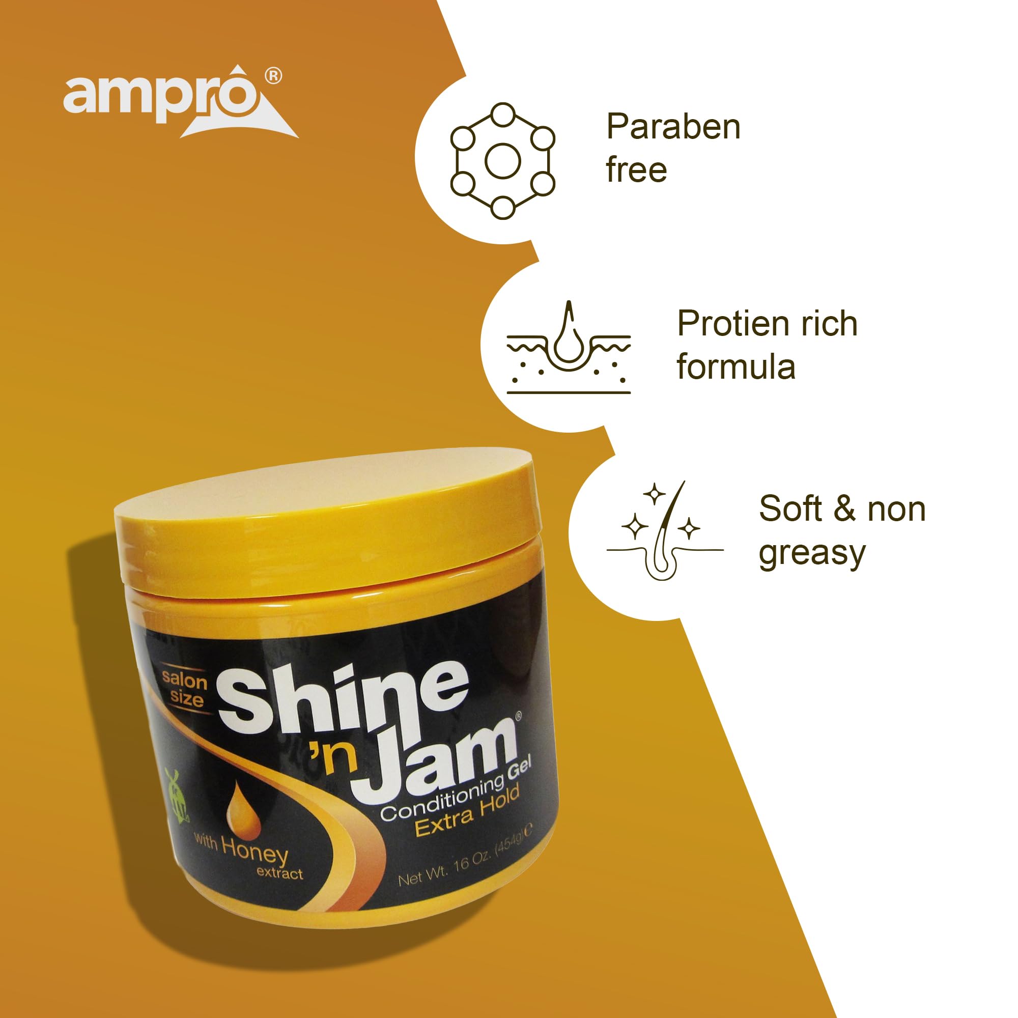 Shine 'n Jam Conditioning Gel Extra Hold for Braids Twists and Frizz Control - Thumbnail 2