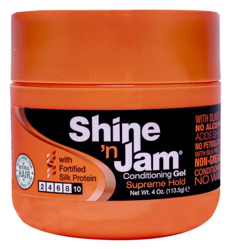 Ampro Shine 'n Jam Conditioning Gel Supreme Hold 4 oz - Thumbnail 2