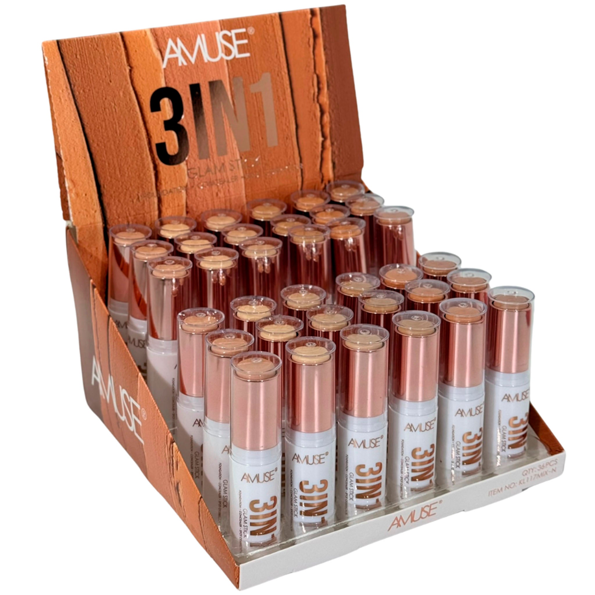 (36-pack) Amuse 3 In 1 Foundation Stick - Thumbnail 2