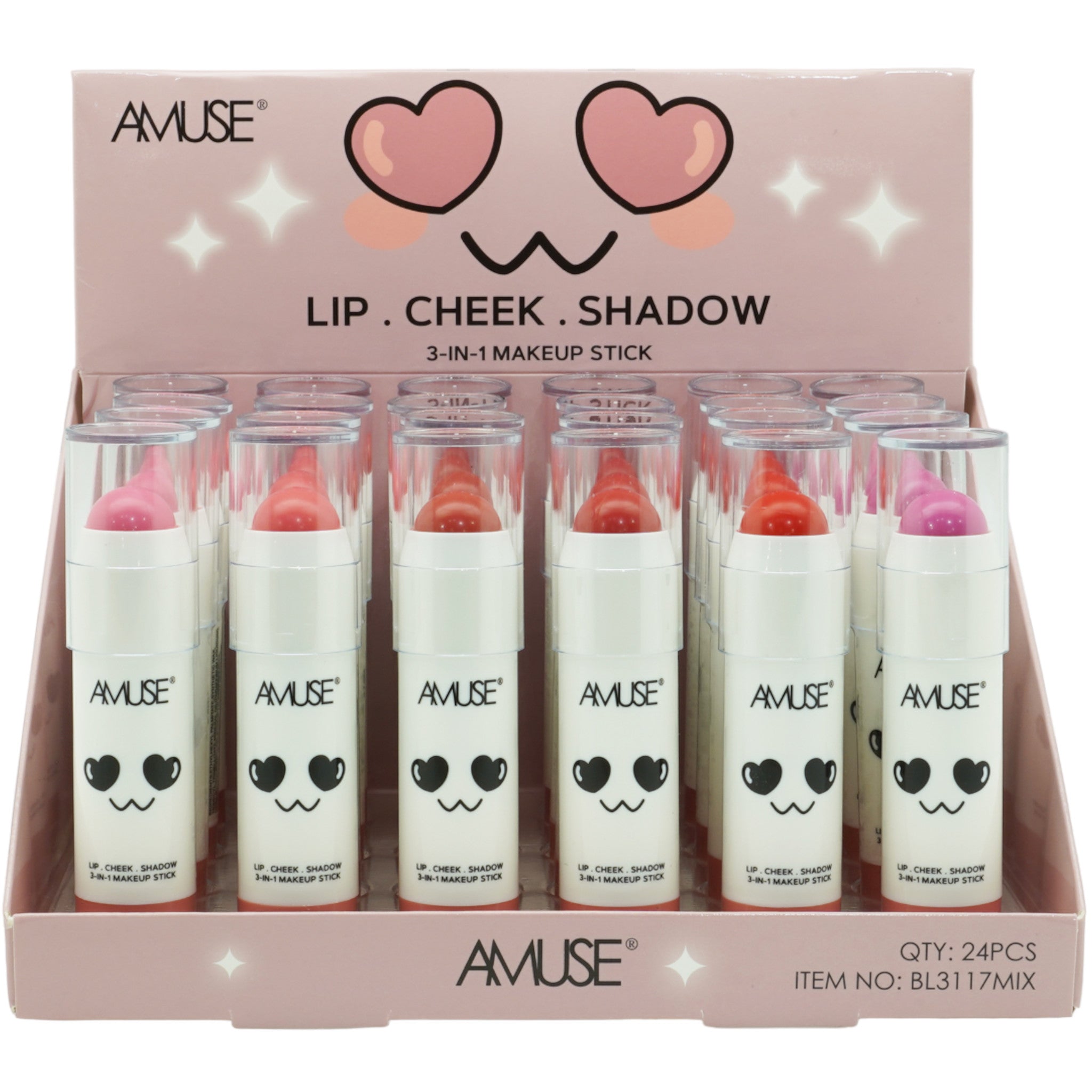 (24-pack) Amuse 3 In 1 - Makeup Stick