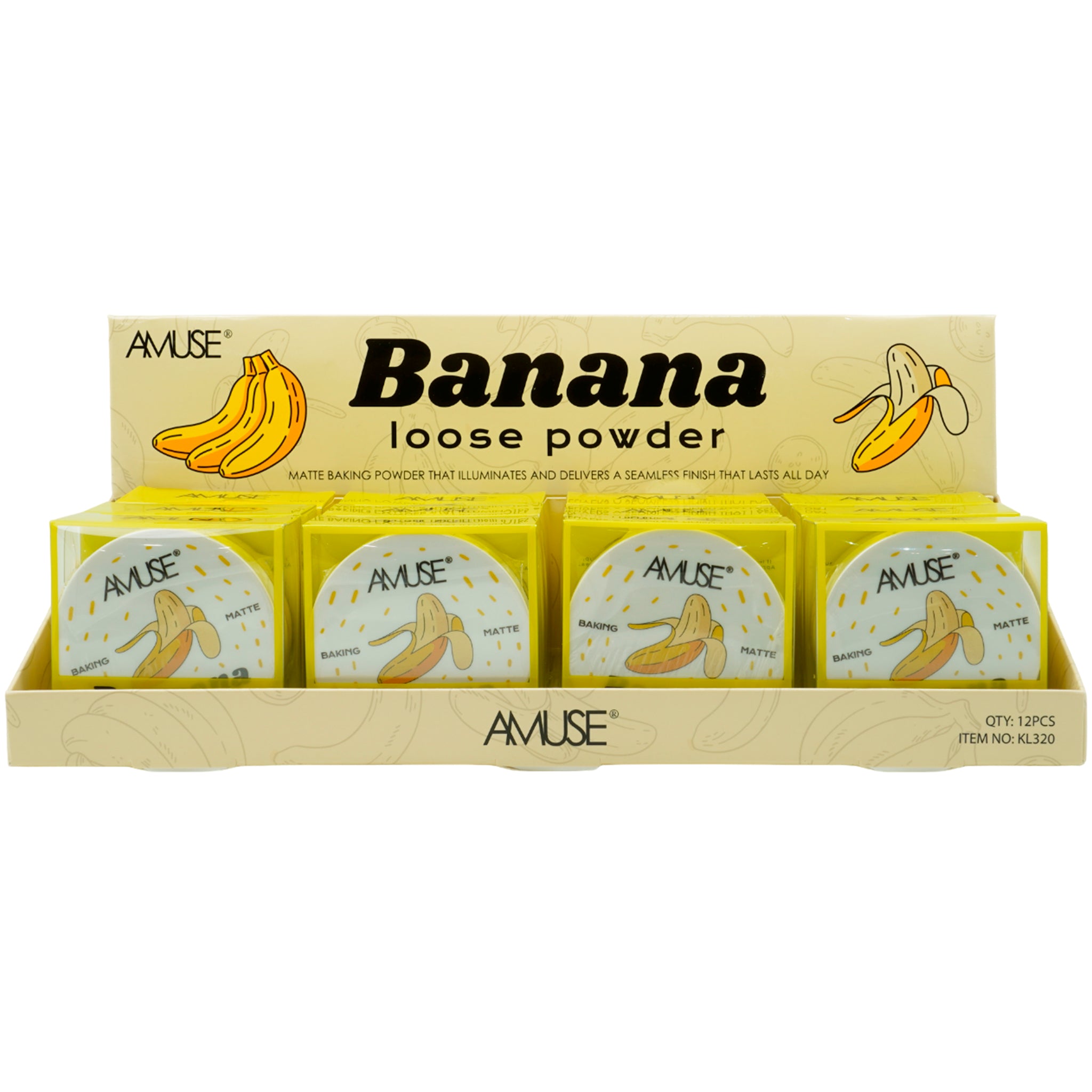 (12-pack) Amuse Banana Loose Powder