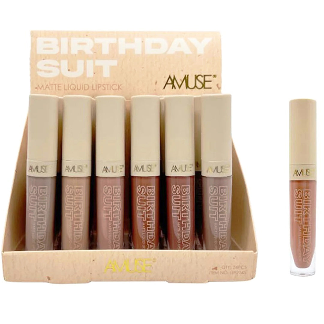 (24-pack) Amuse Birthday Suit Matte Liquid Lipstick