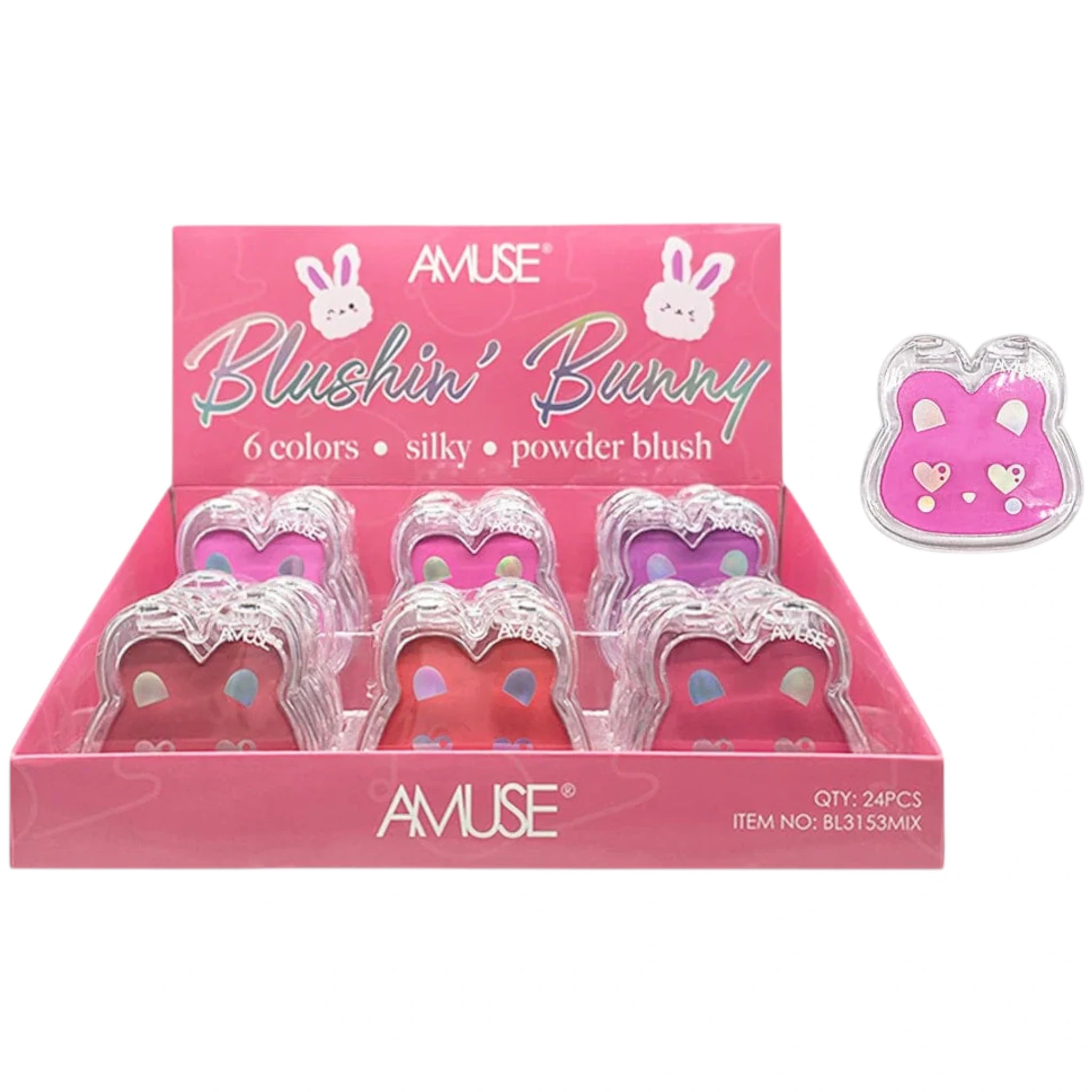 (24-pack) Amuse Blush Bunny - Image 1