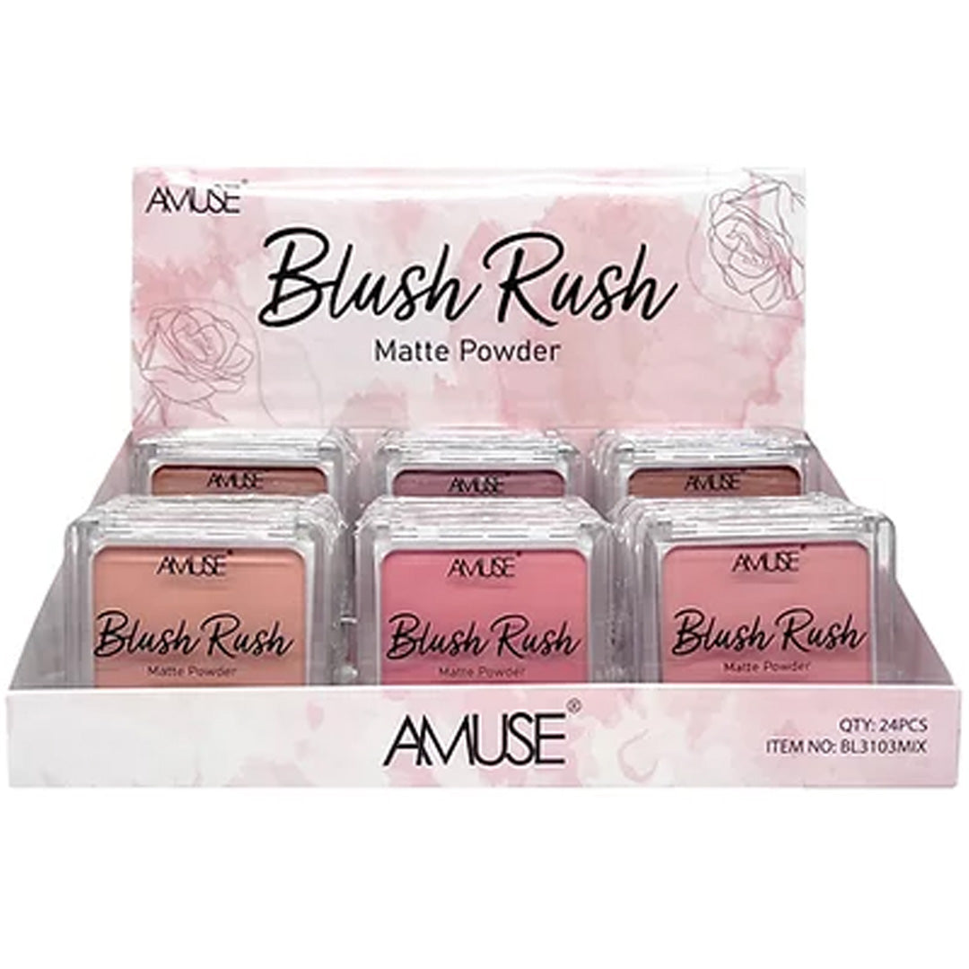 (24-pack) Amuse Blush Rush Matte Powder