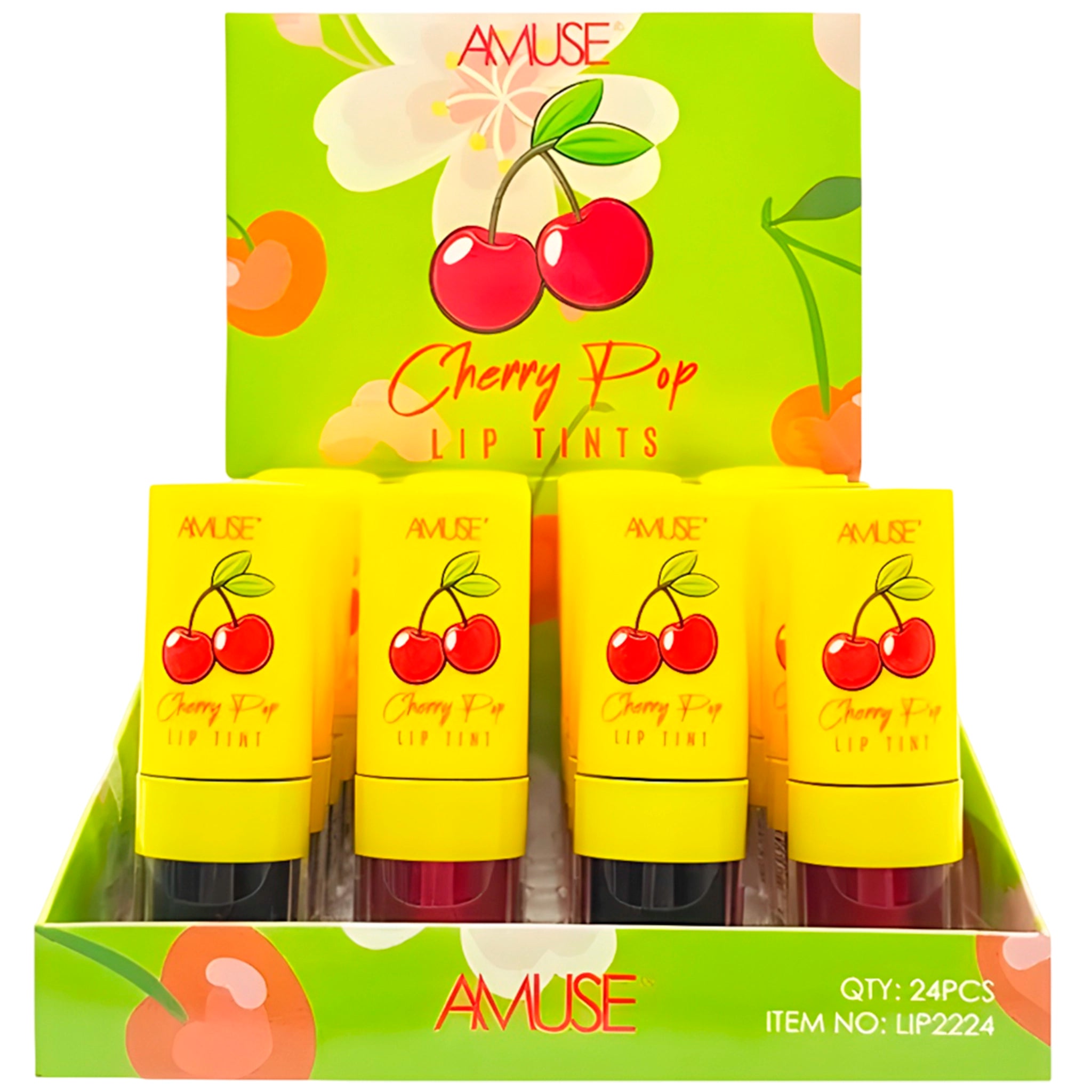 (24-pack) Amuse Cherry Pop Lip Tints