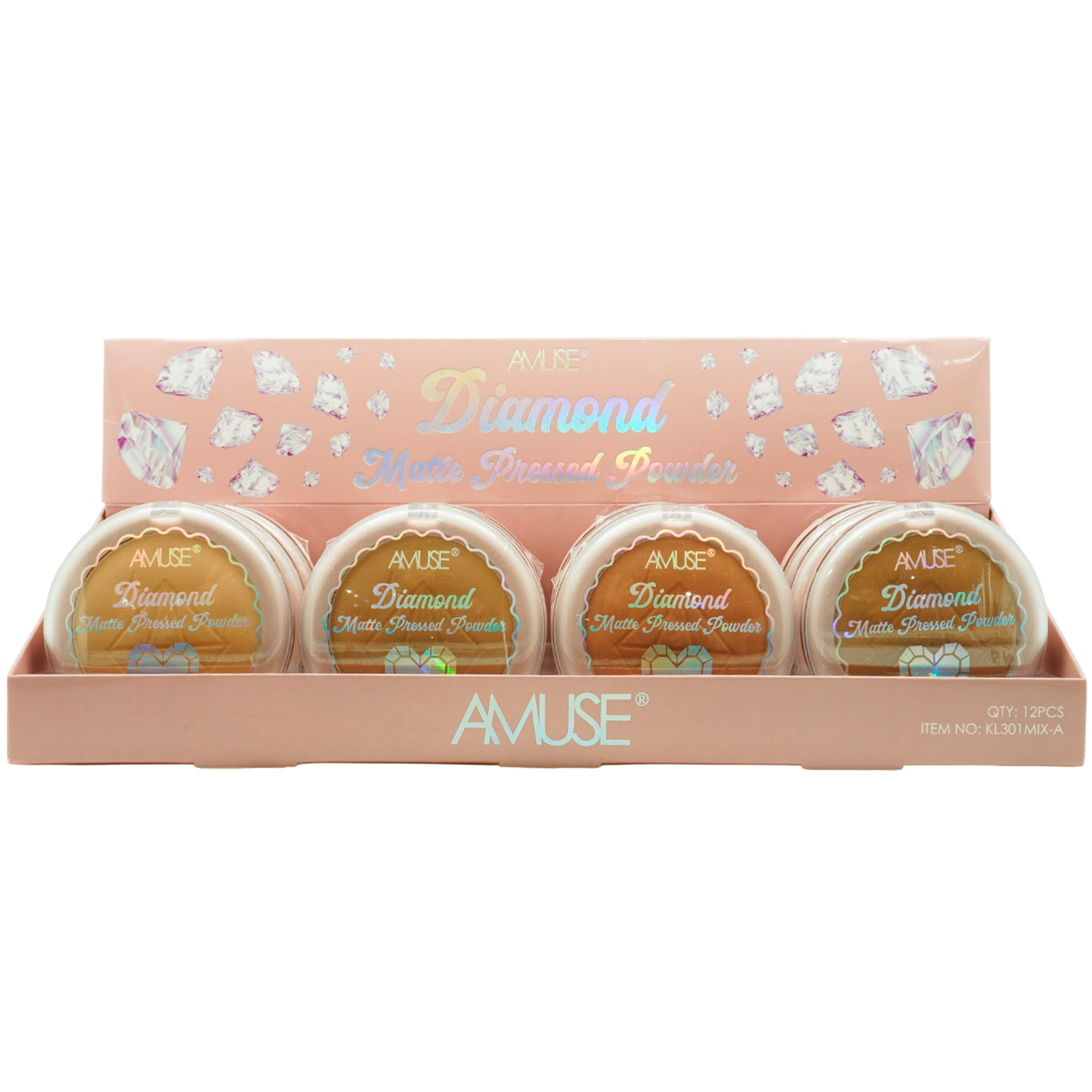(12-pack) Amuse Diamond Matte Pressed Powder