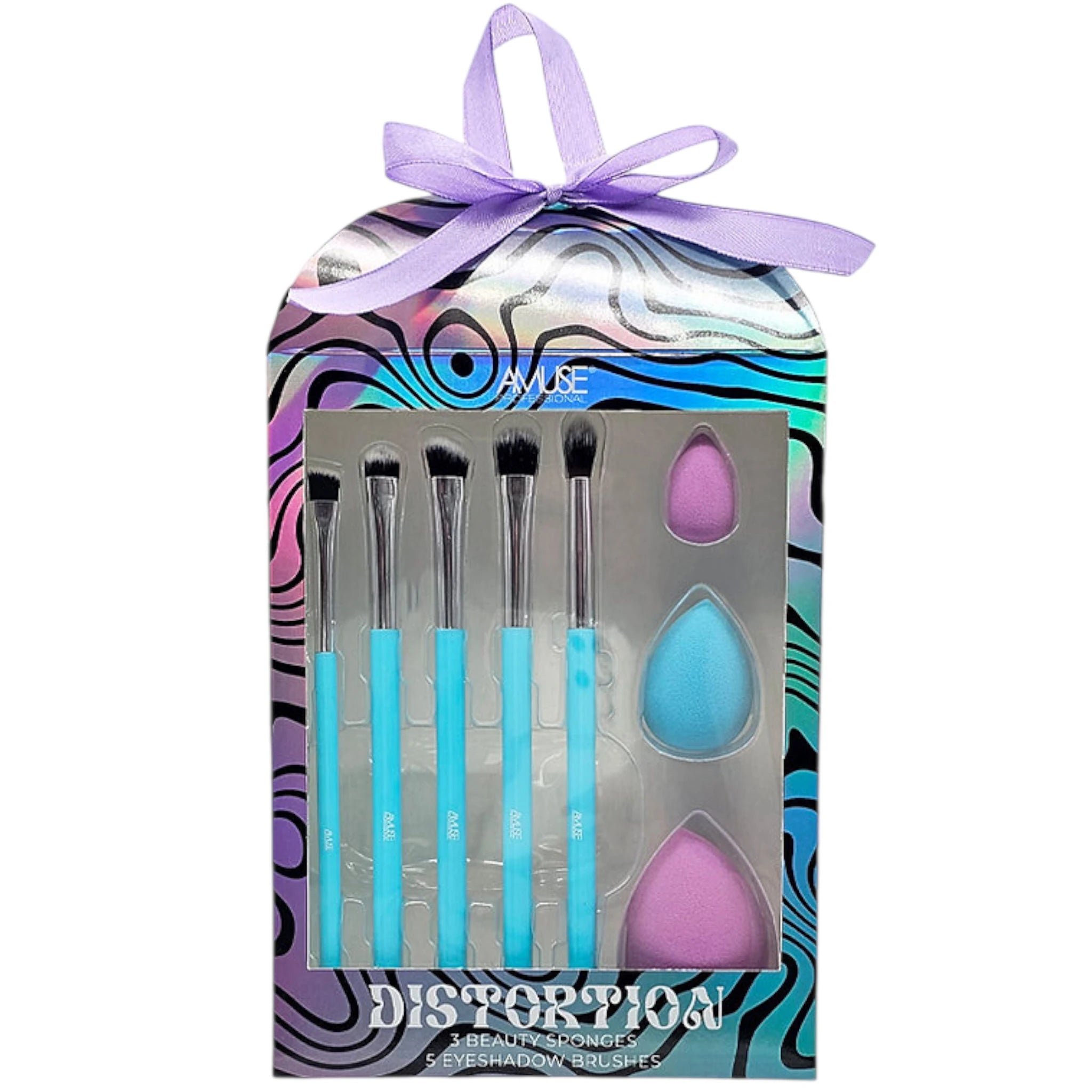 (12-pack) Amuse Distortion Powder Brush & Sponge (Set) - Image 1
