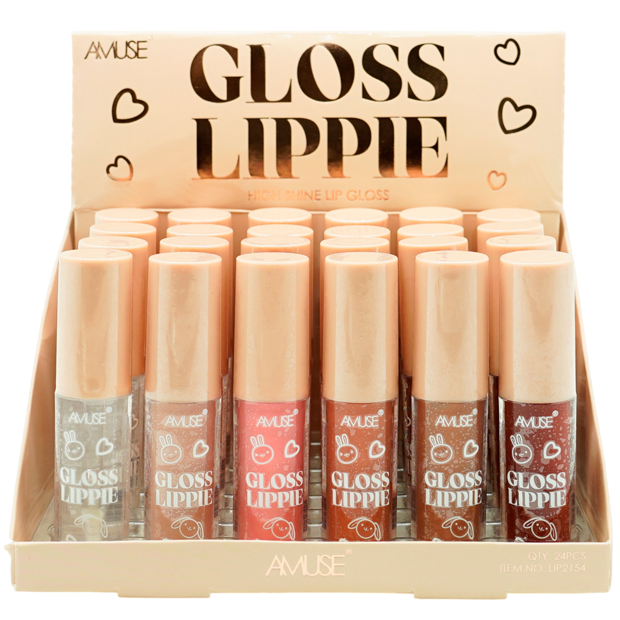 (24-pack) Amuse Gloss Lippie High Shine Lip Gloss