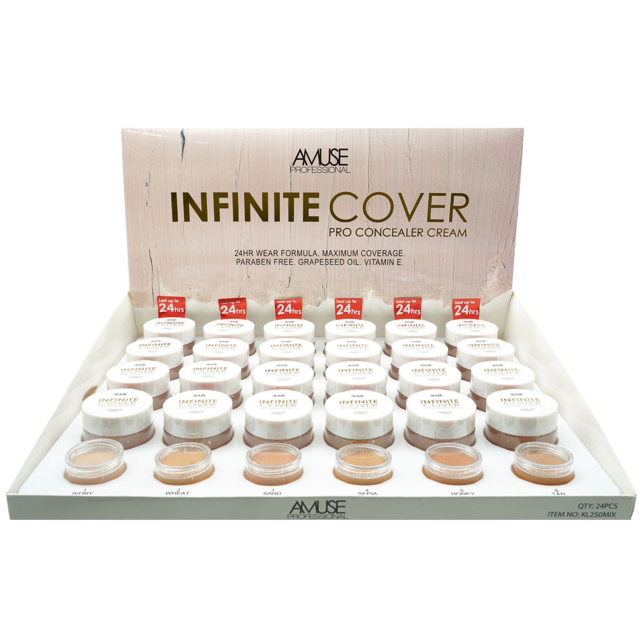 (24-pack) Amuse Infinite Cover - Pro Concealer Cream