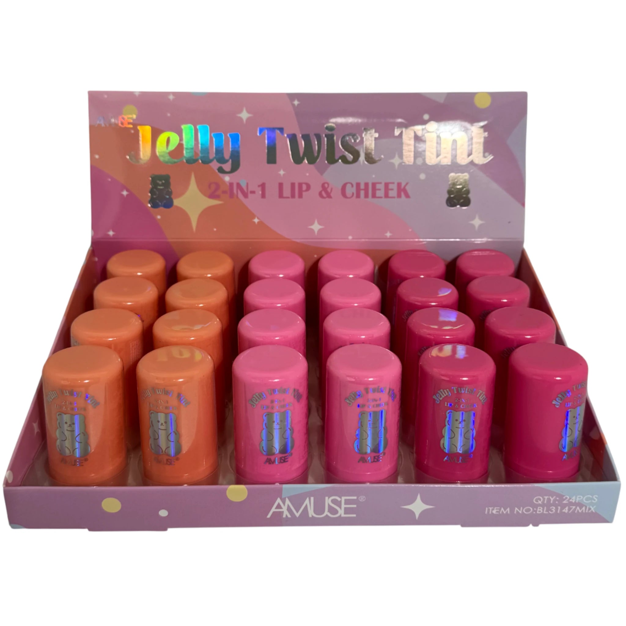 (24-pack) Amuse Jelly Twist Tint Lip & Cheek - Thumbnail 2
