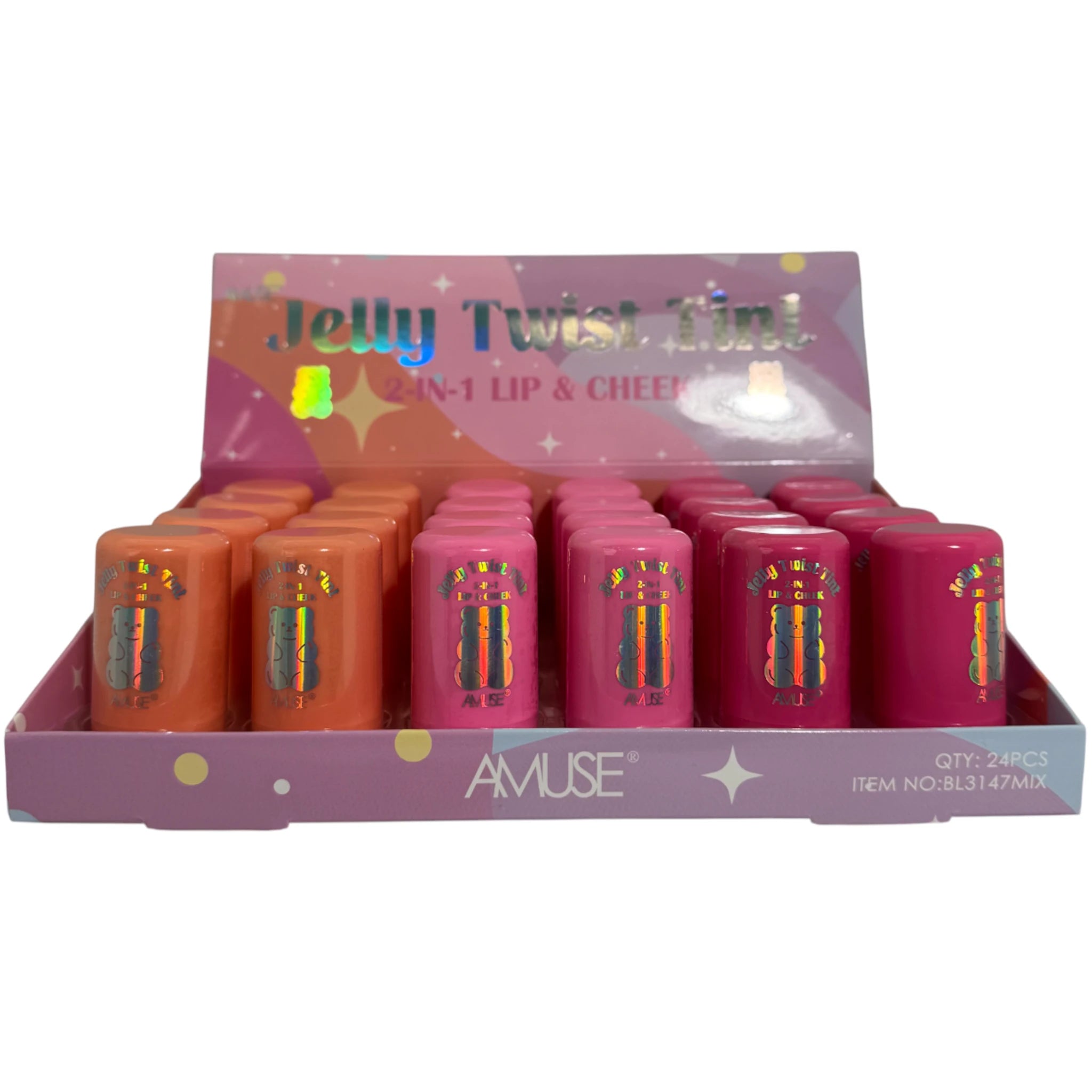 (24-pack) Amuse Jelly Twist Tint Lip & Cheek - Thumbnail 3