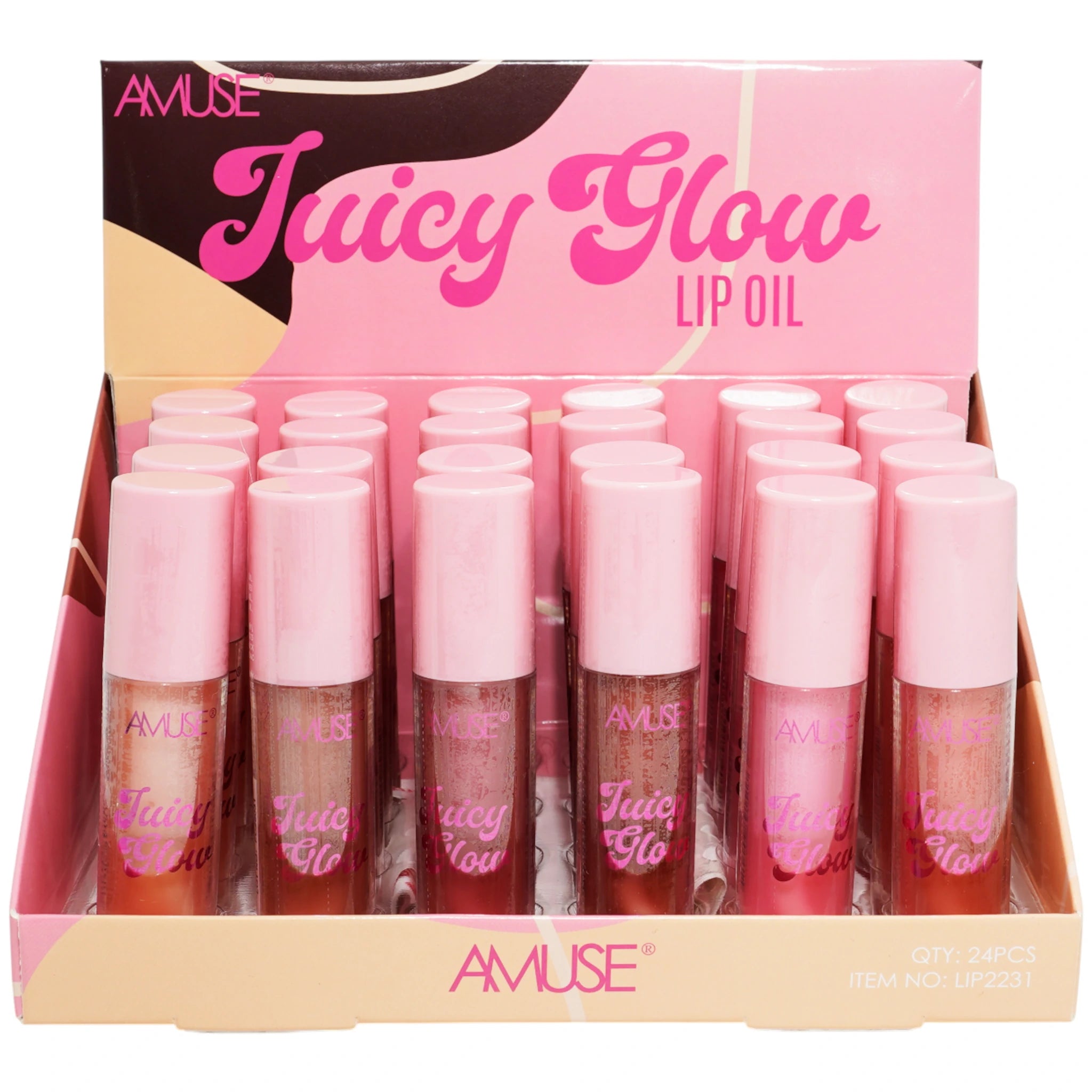 (24-pack) Amuse Juicy Glow Lip Oil