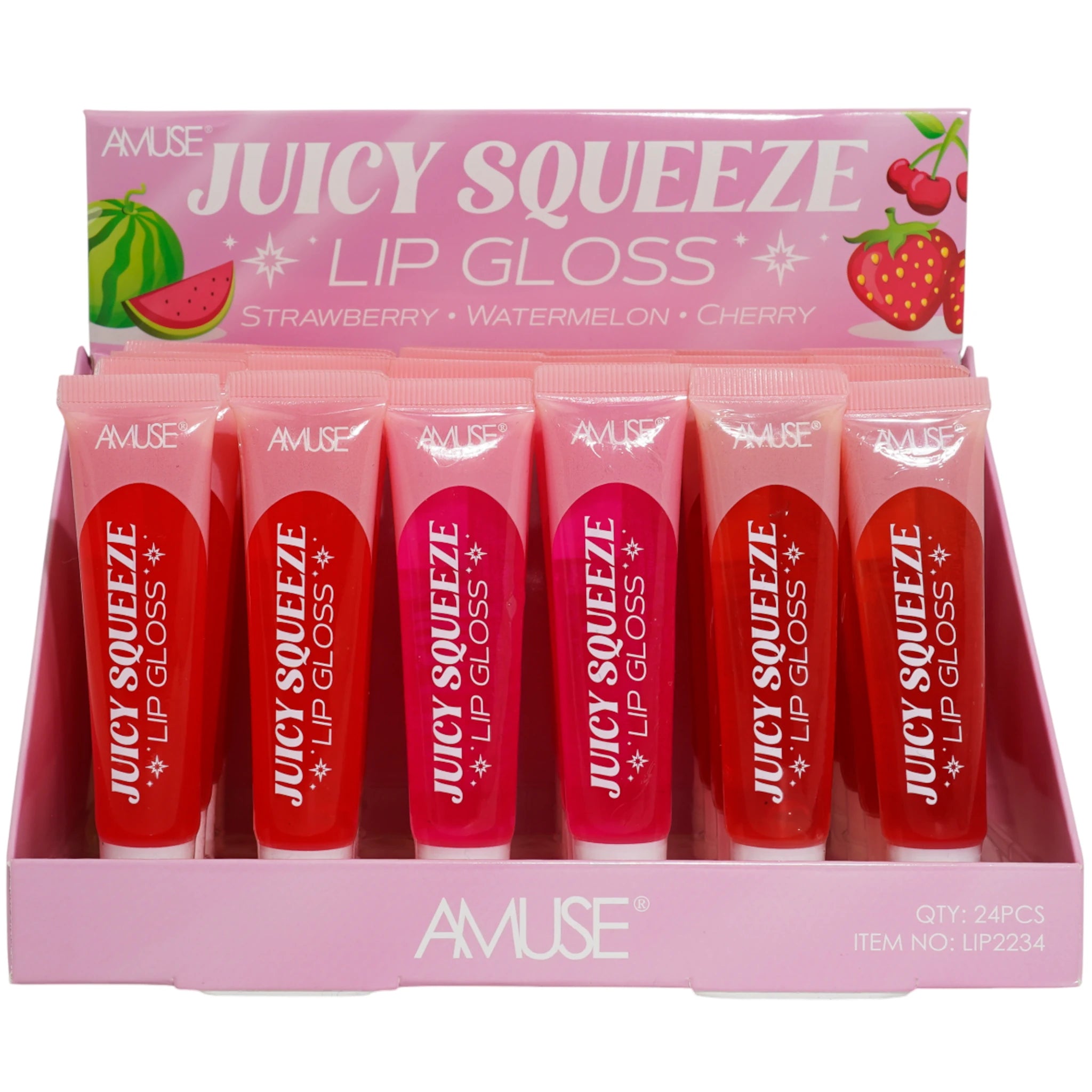 (24-pack) Amuse Juicy Squeeze Lip Gloss