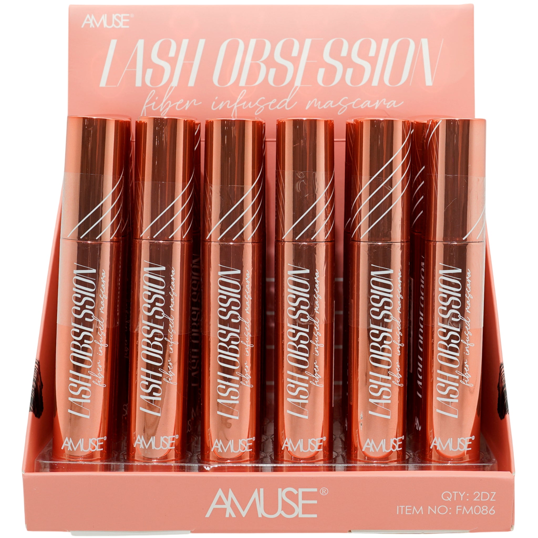 (24-pack) Amuse Lash Obsession Fiber Infused Mascara