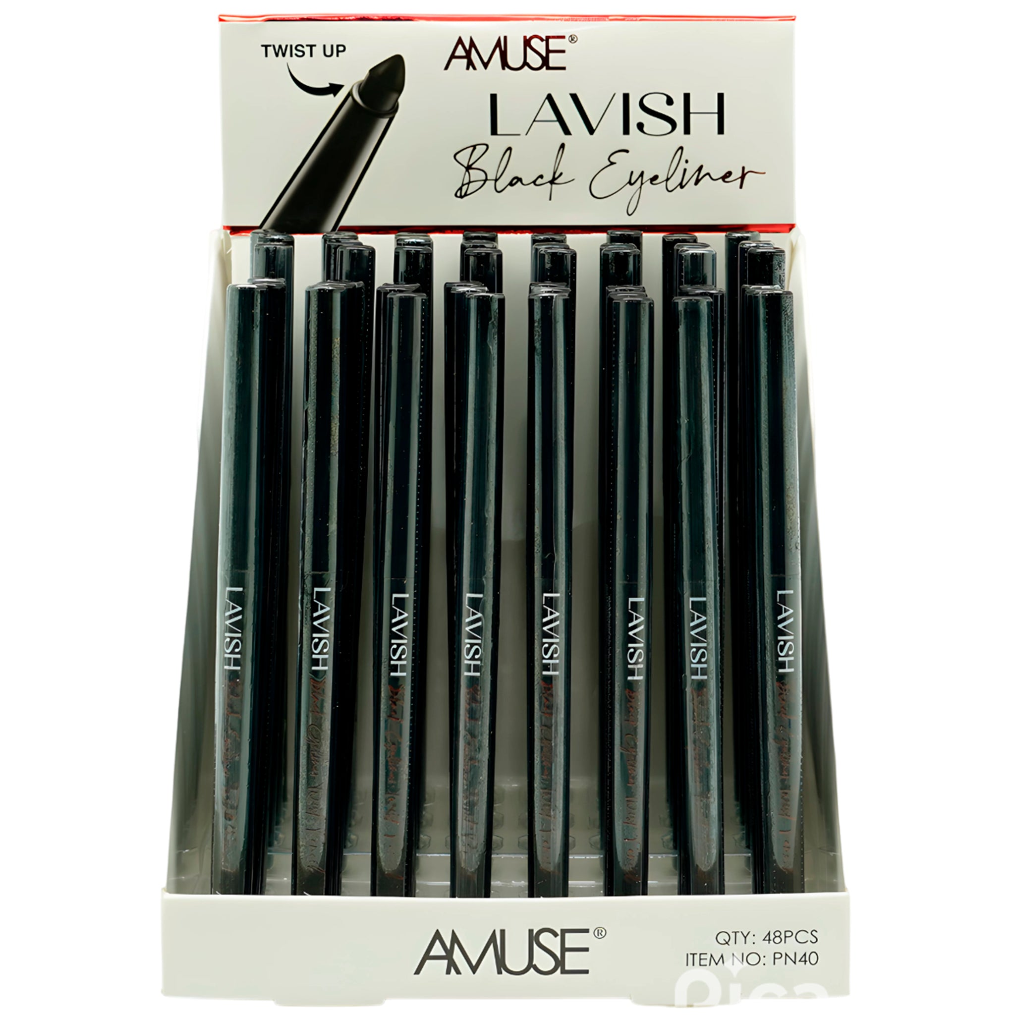(48-pack) Amuse Lavish Black Eyeliner
