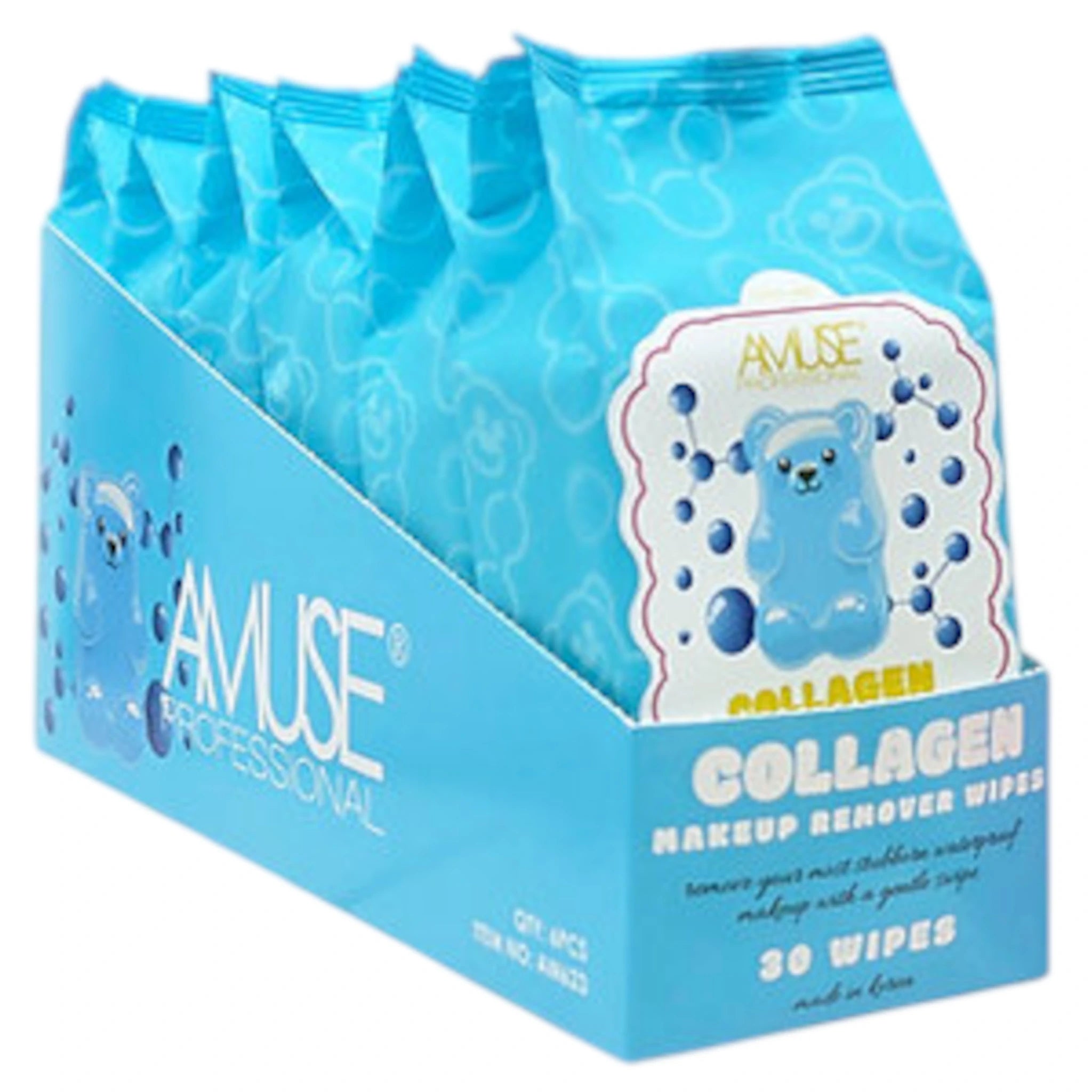 (6-pack) Amuse Makeup Remover Wipes Collagen