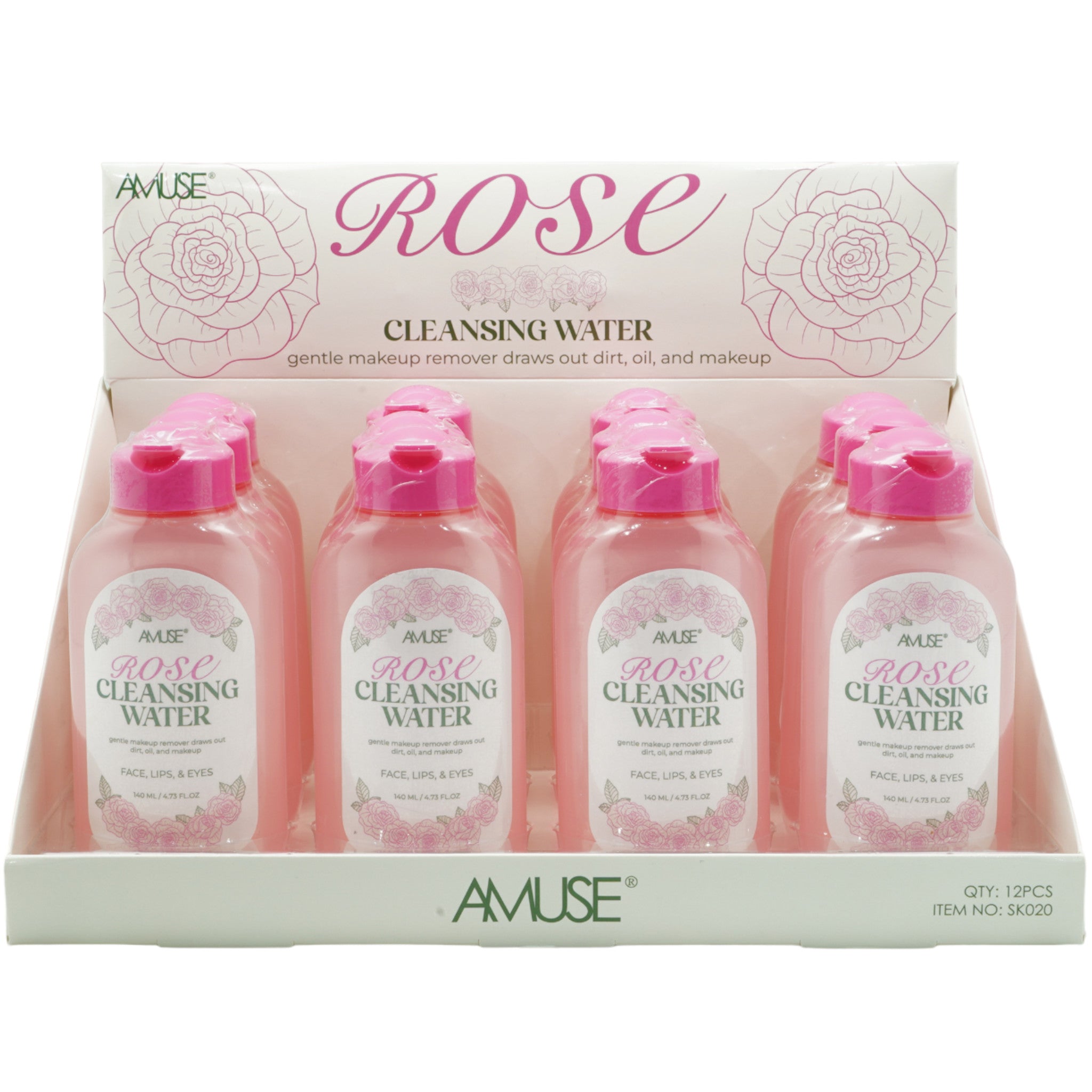 (12-pack) Amuse Rose Cleansing Water