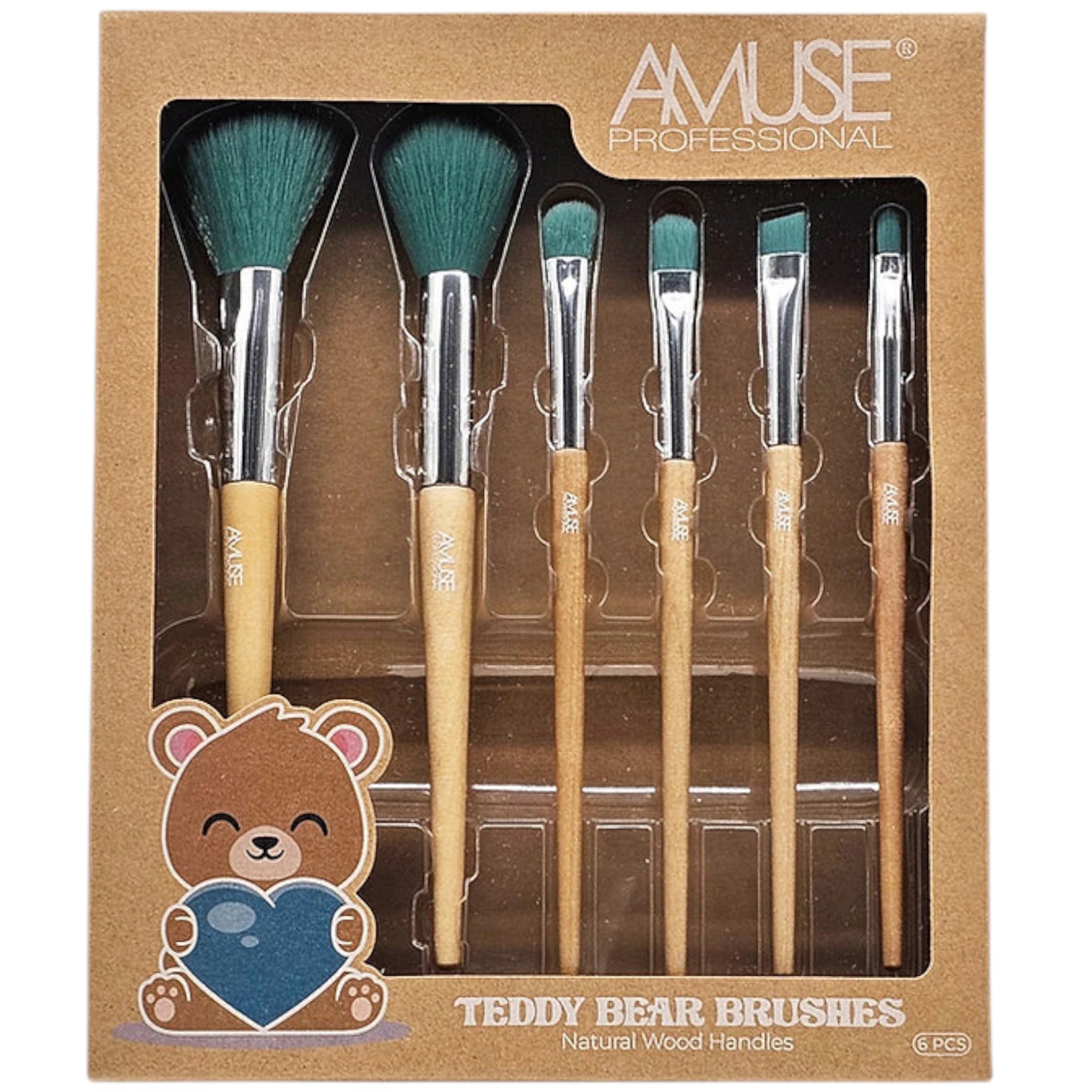 (12-pack) Amuse Teddy Bear Brushes (Set) - Image 1