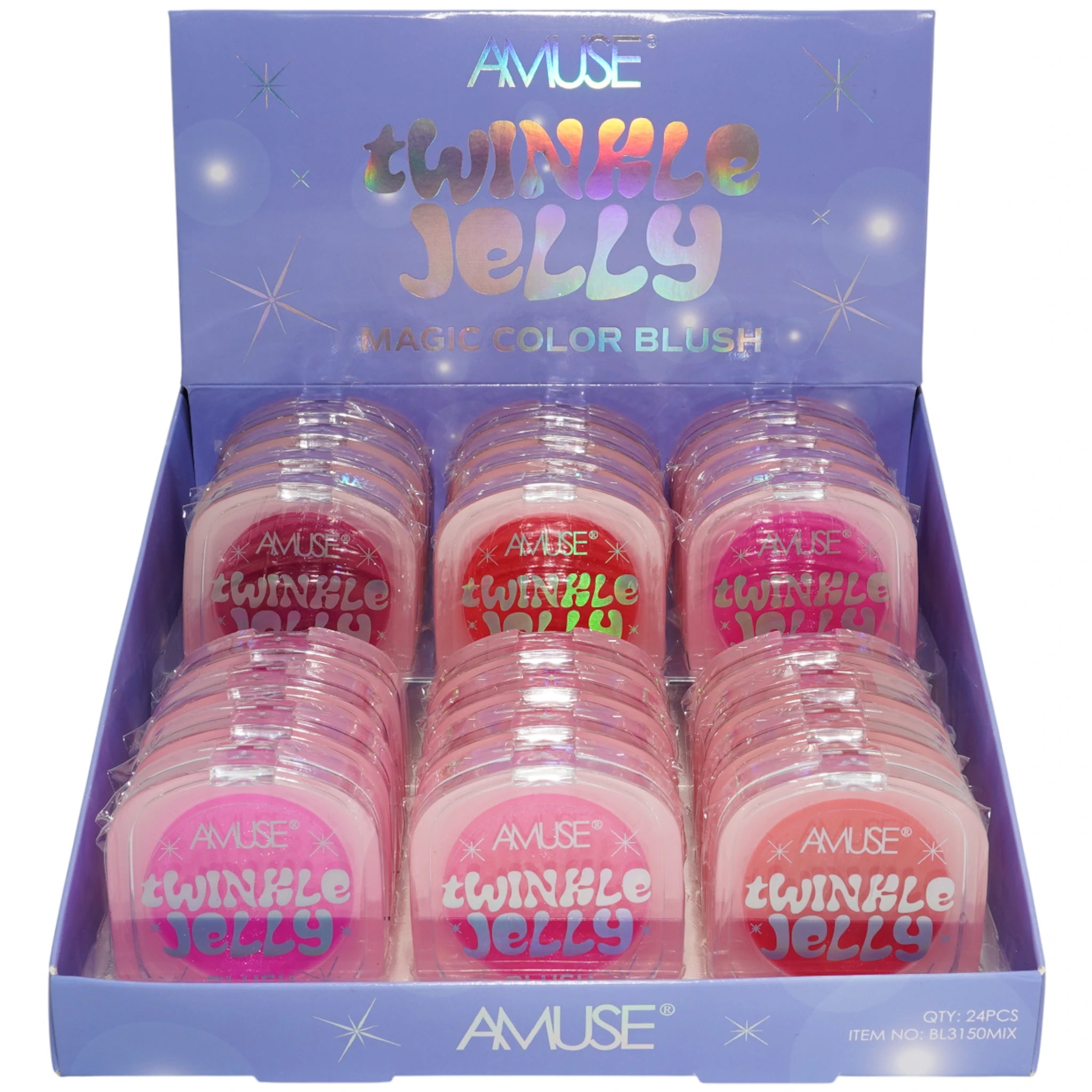 (24-pack) Amuse Twinkle Jelly Magic Color Blush
