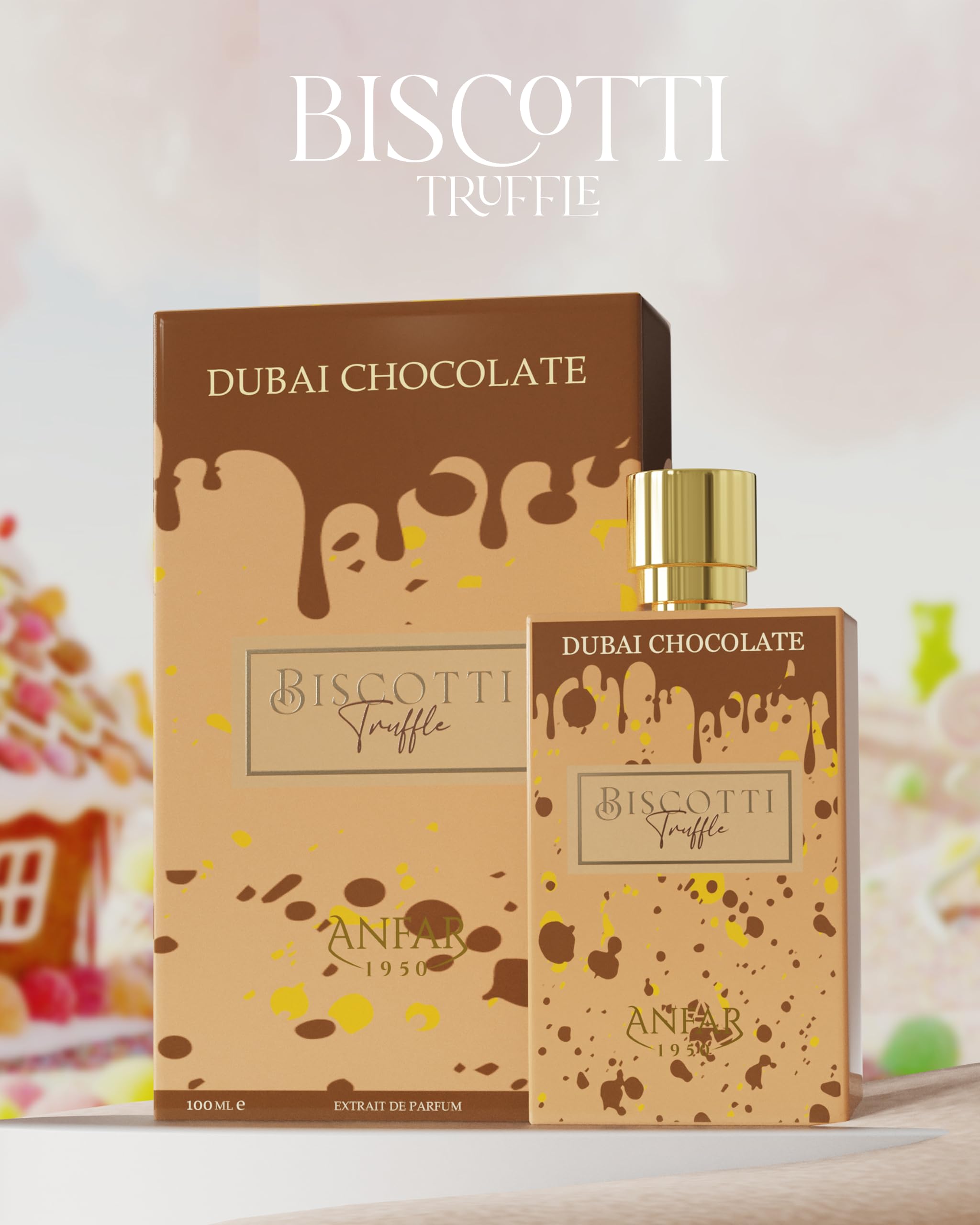 Anfar 1950 Dubai Chocolate Biscotti Truffle Luxury Sweet Spicy Gourmand Women - Thumbnail 2