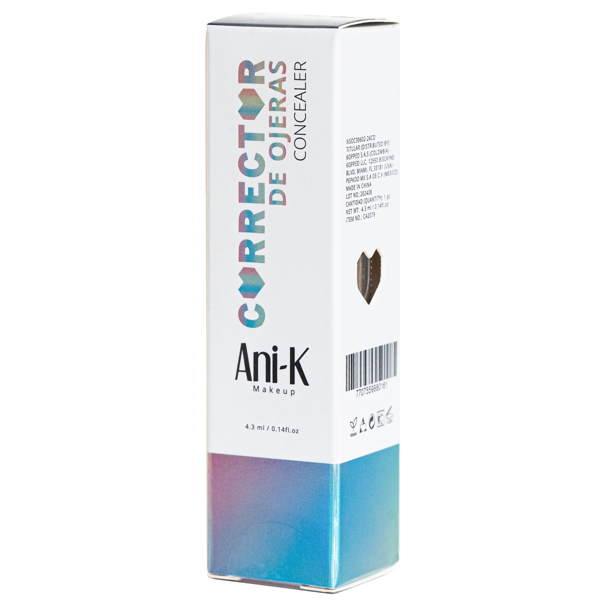 (12-pack) Ani-K Makeup Concealer 00 Snow - Thumbnail 2