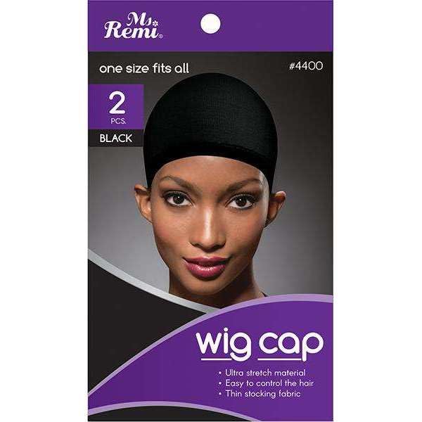 Wig Cap One Size Fits All Black Colour Thin Stocking Fabric Ultra Stretch Easy