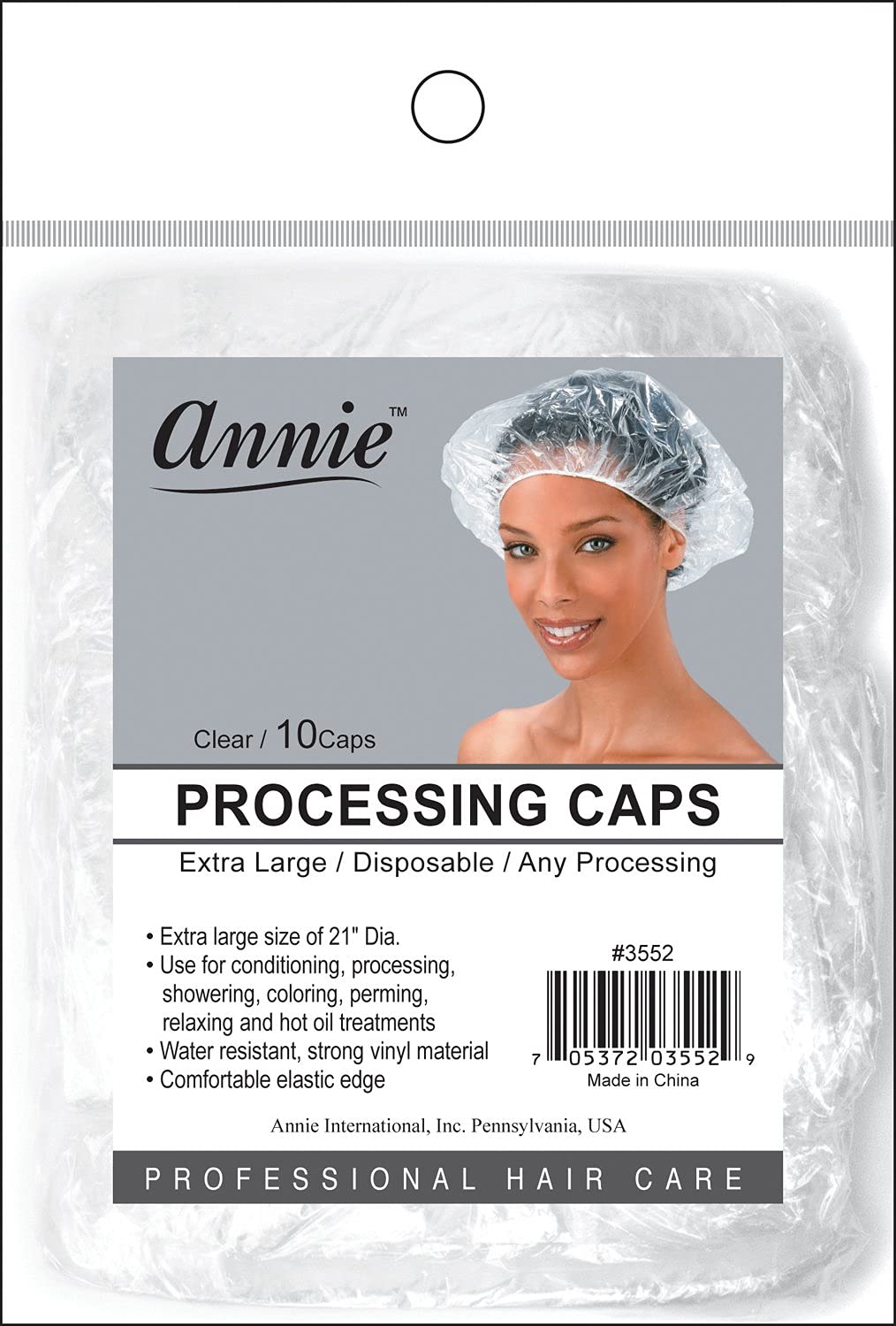 Annie Processing Caps Xl 10pc Clear - Thumbnail 2