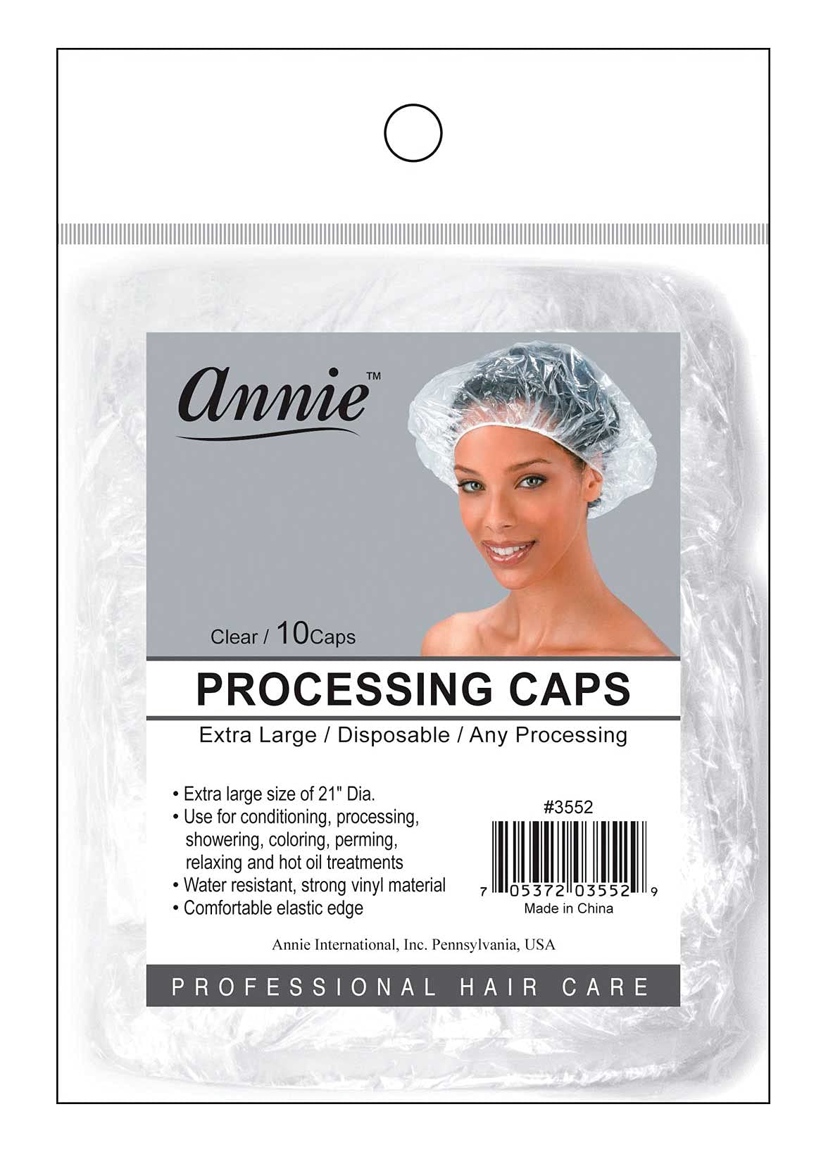 Annie Processing Caps Xl 10pc Clear
