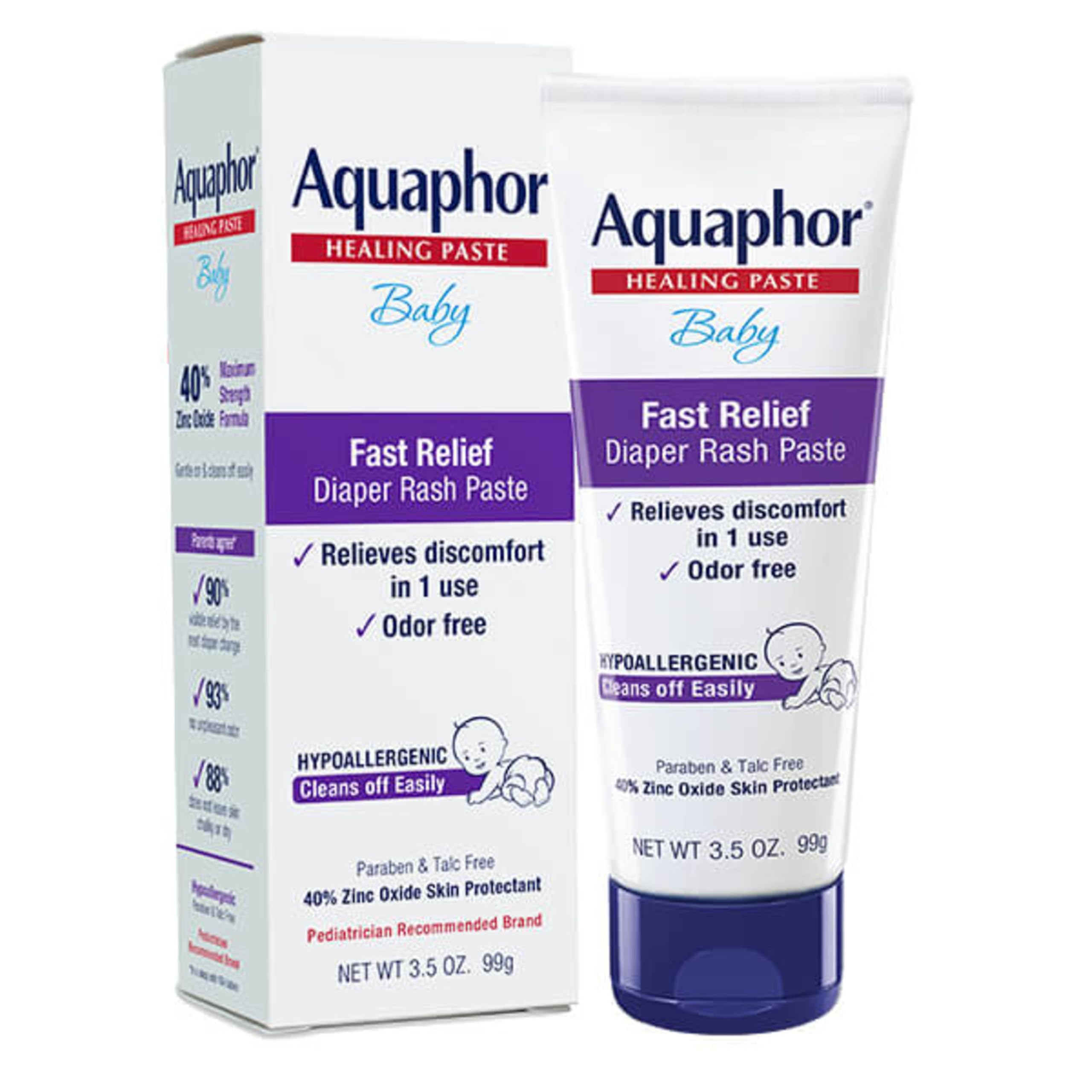 Aquaphor Baby Diaper Rash Paste for Serious Diaper Rash and Flare Ups . Tube