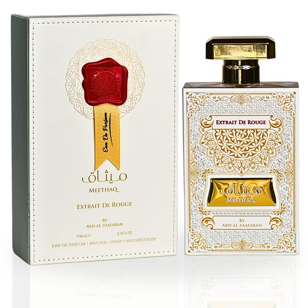 Meethaq Extrait de Rouge By Ard Al Zaafaran | A Harmonious Blend of Warm