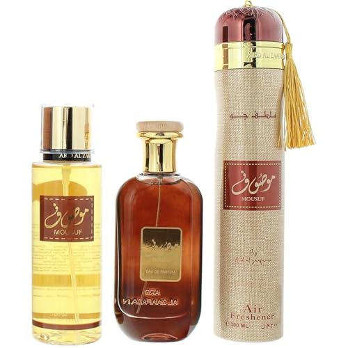 [Set] Ard Al Zaafaran Mousuf 3 Piece For Men EDP 3.4 oz - Thumbnail 3