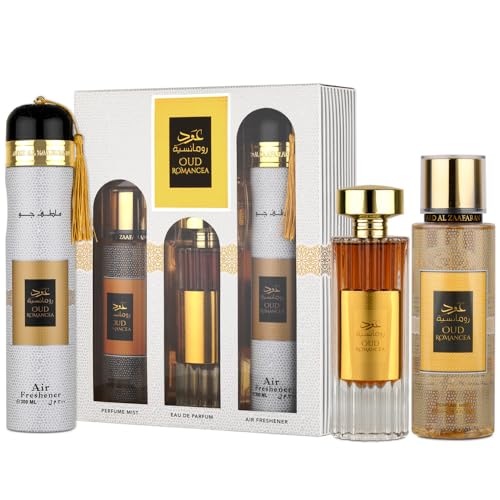 [Set] Ard Al Zaafaran Oud Romancea 3 Piece For Women EDP 3.4 oz - Thumbnail 3