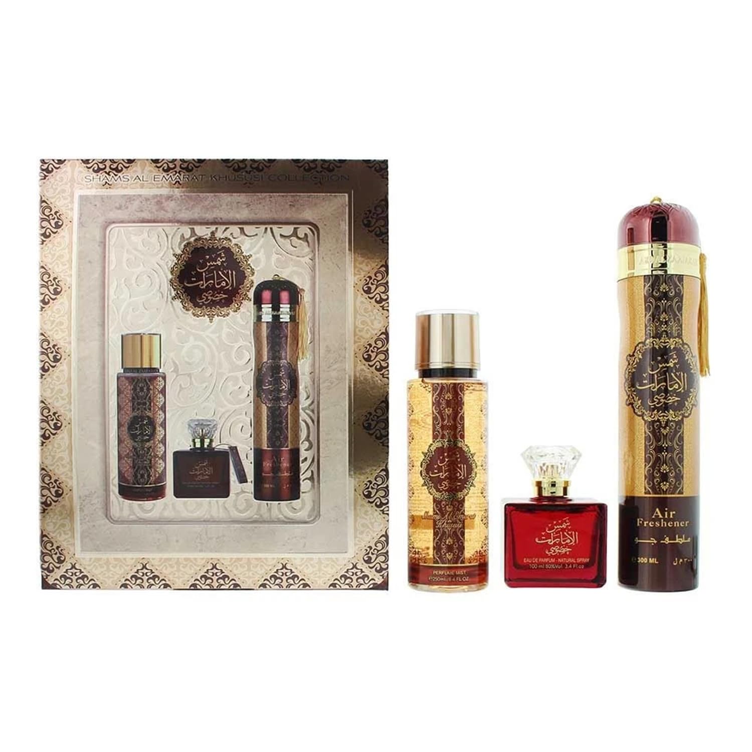 [Set] Ard Al Zaafaran Shams Al Emarat Khususi 3 Piece for Unisex Unisex EDP 3.4 oz - Thumbnail 2