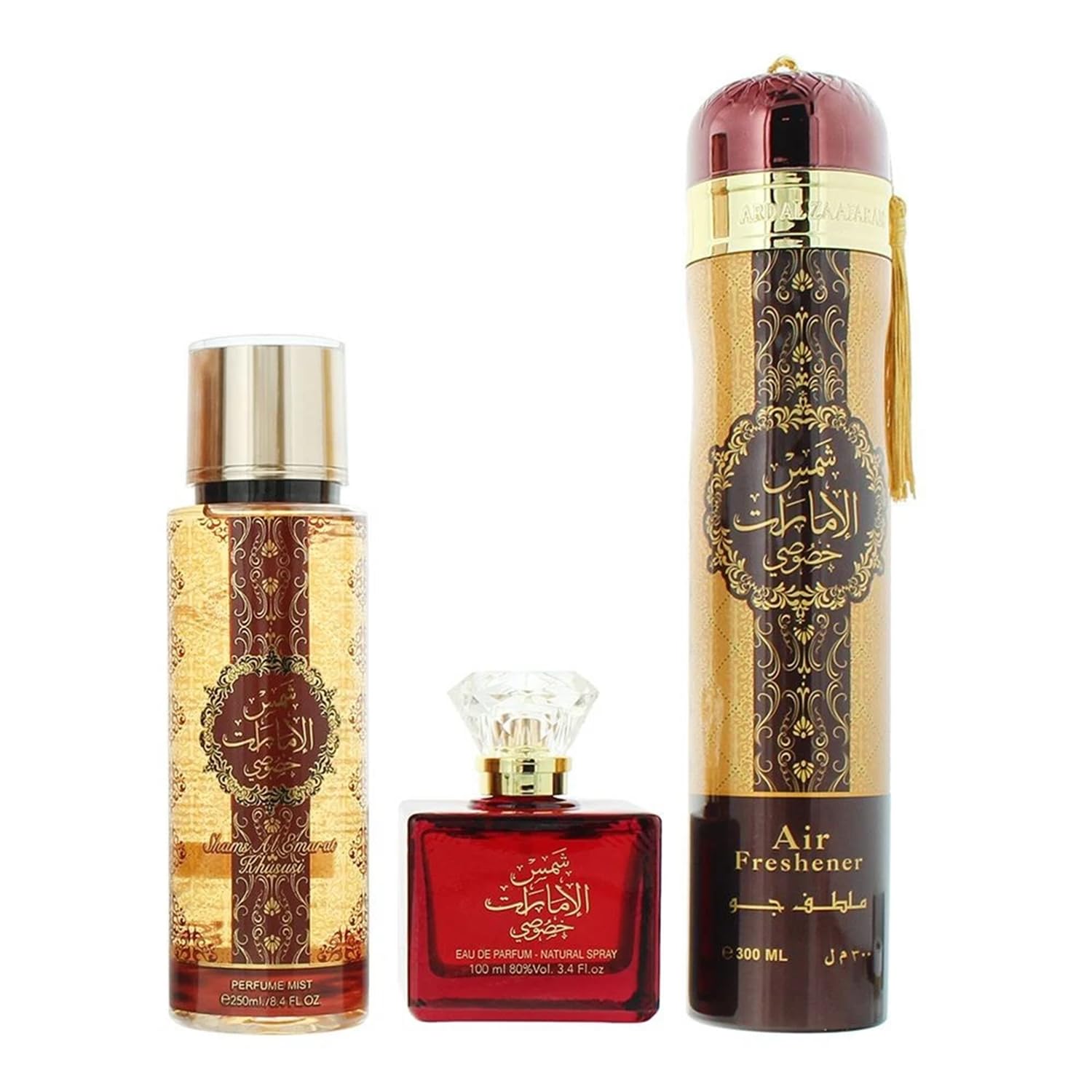 [Set] Ard Al Zaafaran Shams Al Emarat Khususi 3 Piece for Unisex Unisex EDP 3.4 oz