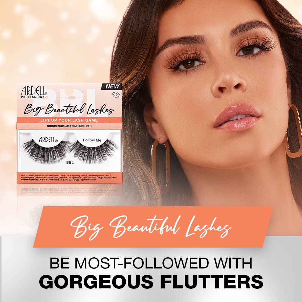 Ardell Bbl Big Beautiful Lashes 969 Follow Me With Duo Clear Adhesive 1 Pack - Thumbnail 3