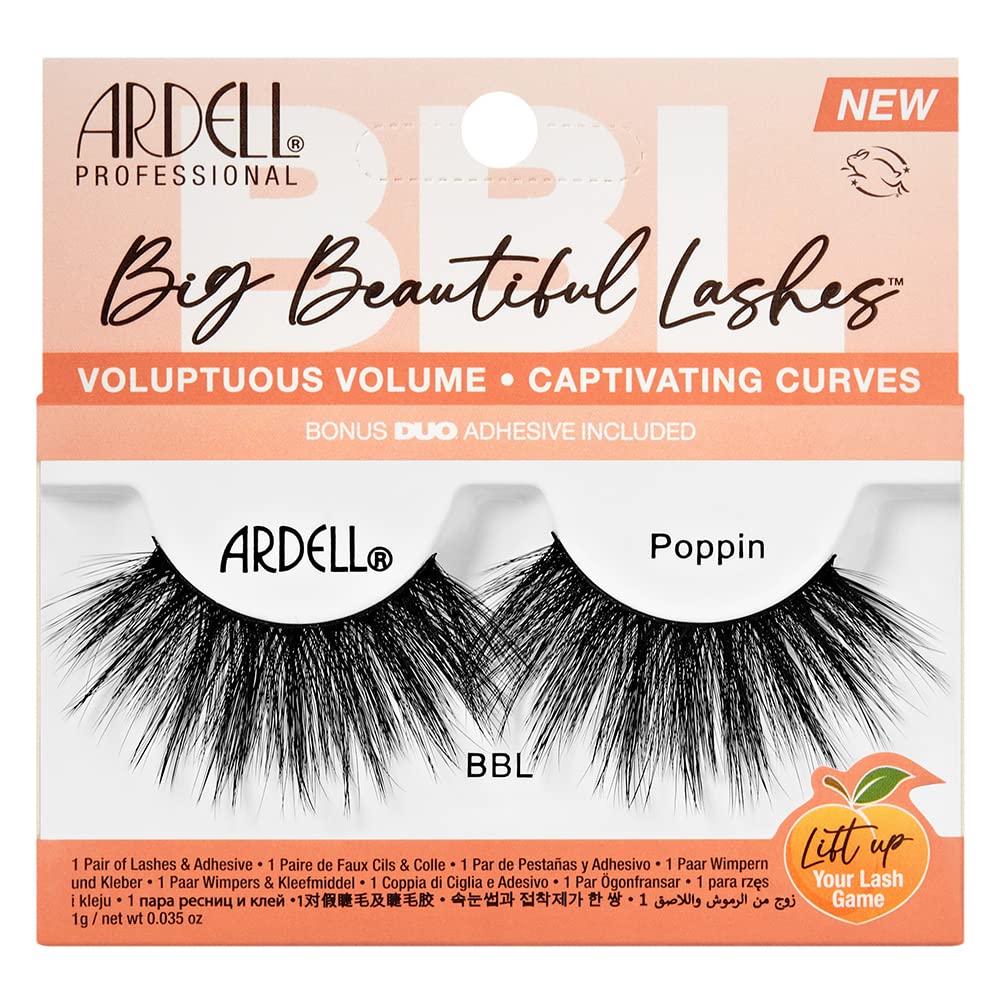 Ardell Bbl Big Beautiful Lashes 971 Poppin With Duo Clear Adhesive 1 Pack - Thumbnail 2