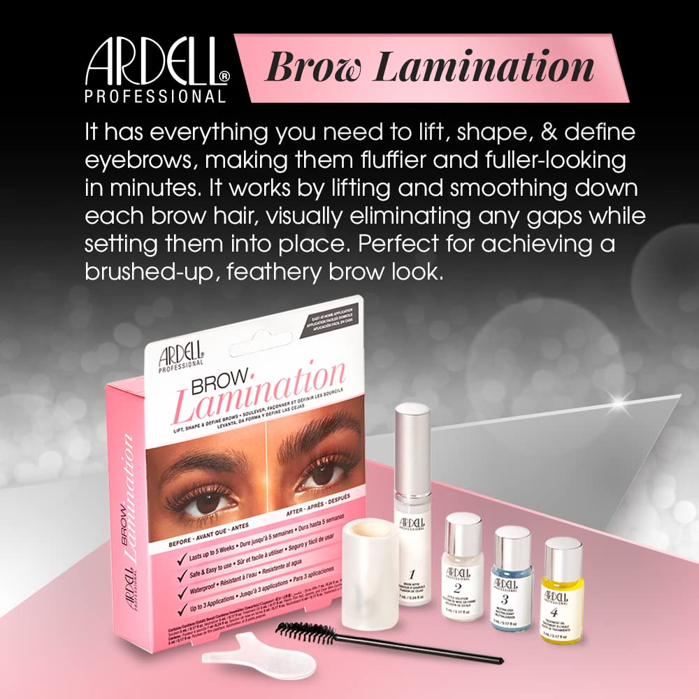 Ardell Brow Lamination Kit Lift Shape and Define Brows Waterproof 1 Pack - Thumbnail 2