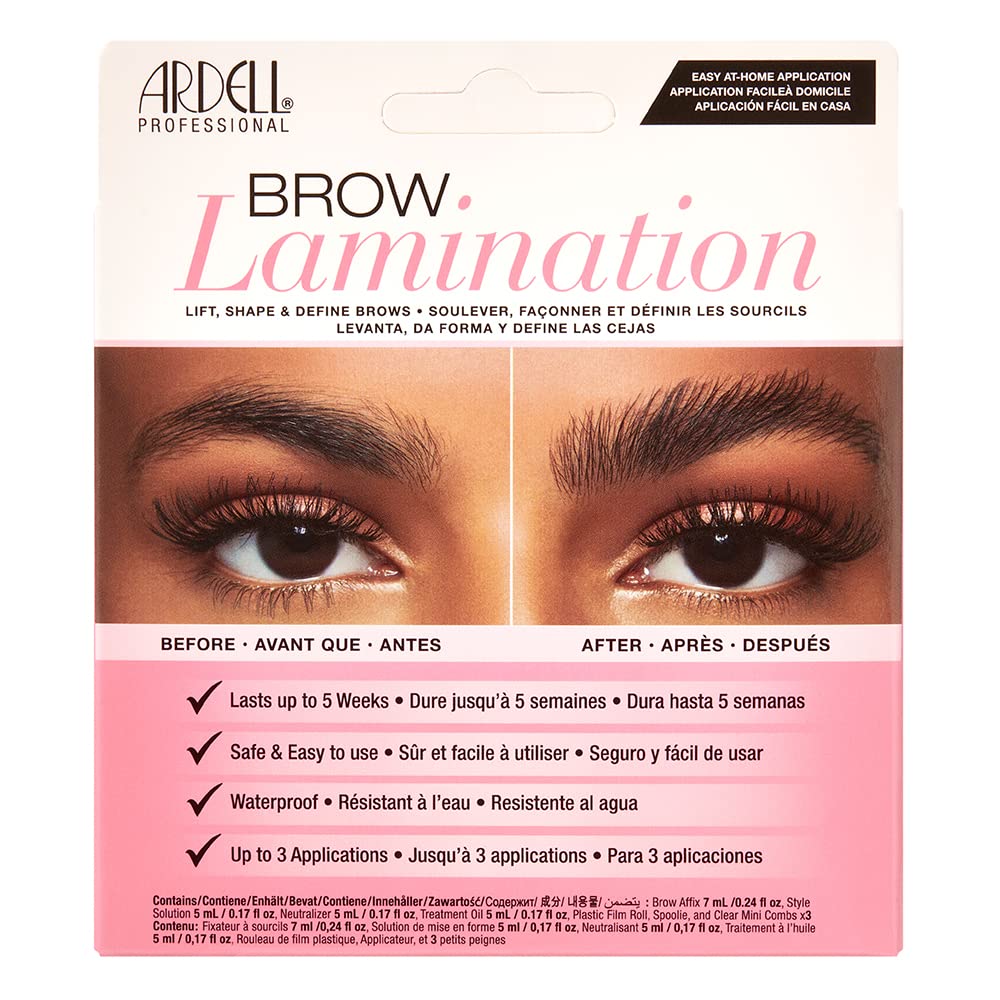 Ardell Brow Lamination Kit Lift Shape and Define Brows Waterproof 1 Pack