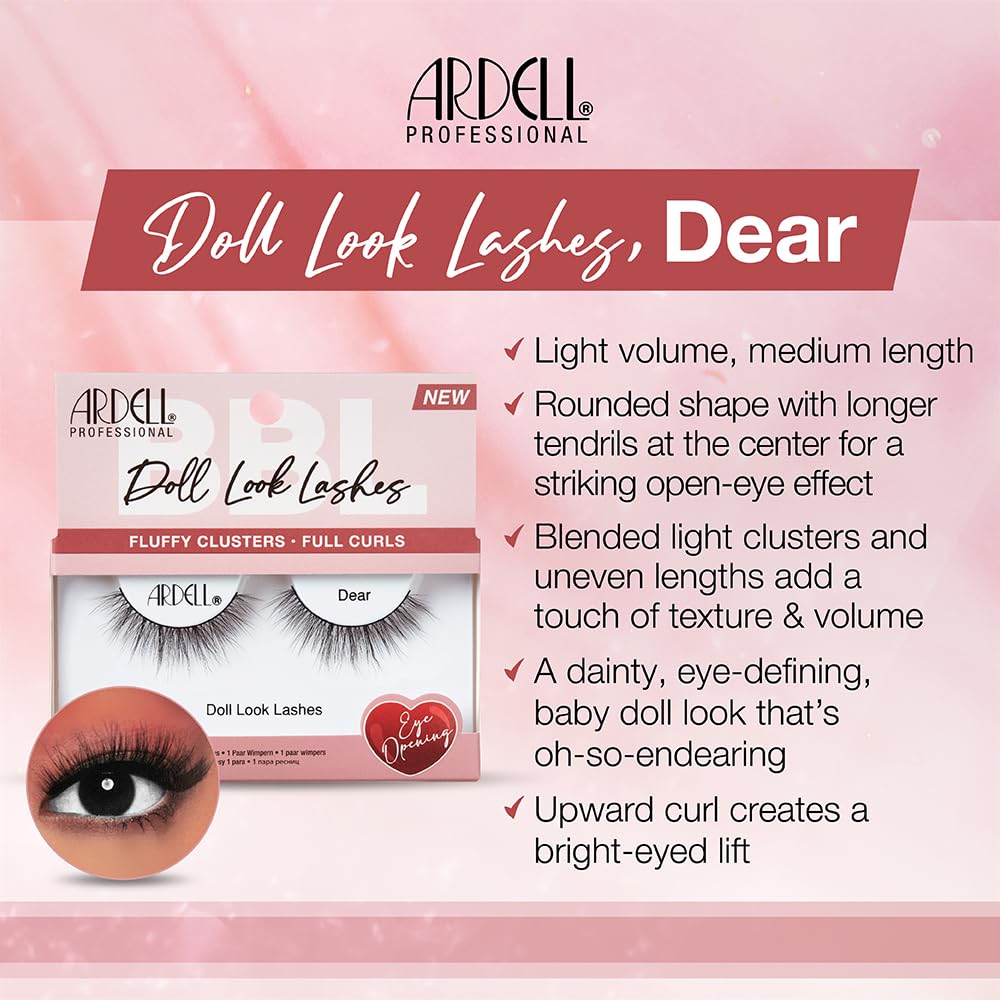 Ardell Doll Lashes Dear Natural Look False Eyelashes for Dramatic Eye Look 1 - Thumbnail 2