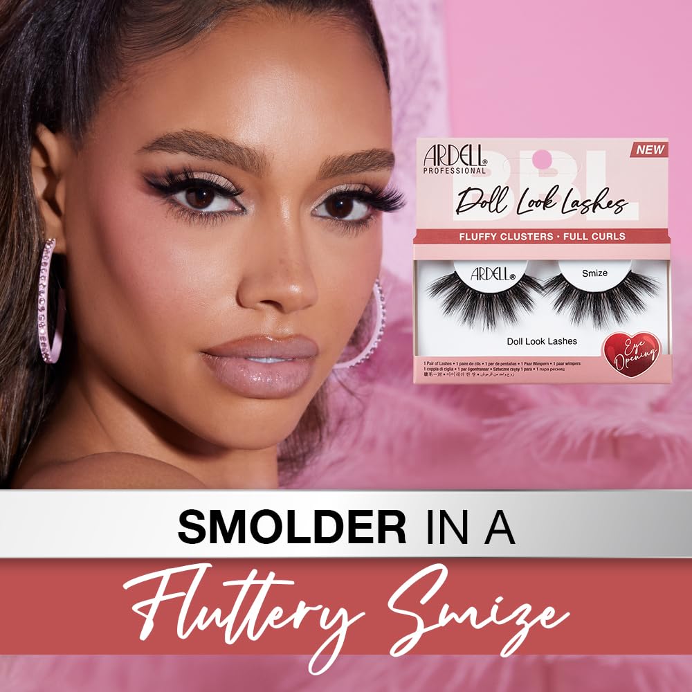 Ardell Doll Lashes Smize Dramatic Fluffy Volume False Eyelashes Long Lasting - Thumbnail 3