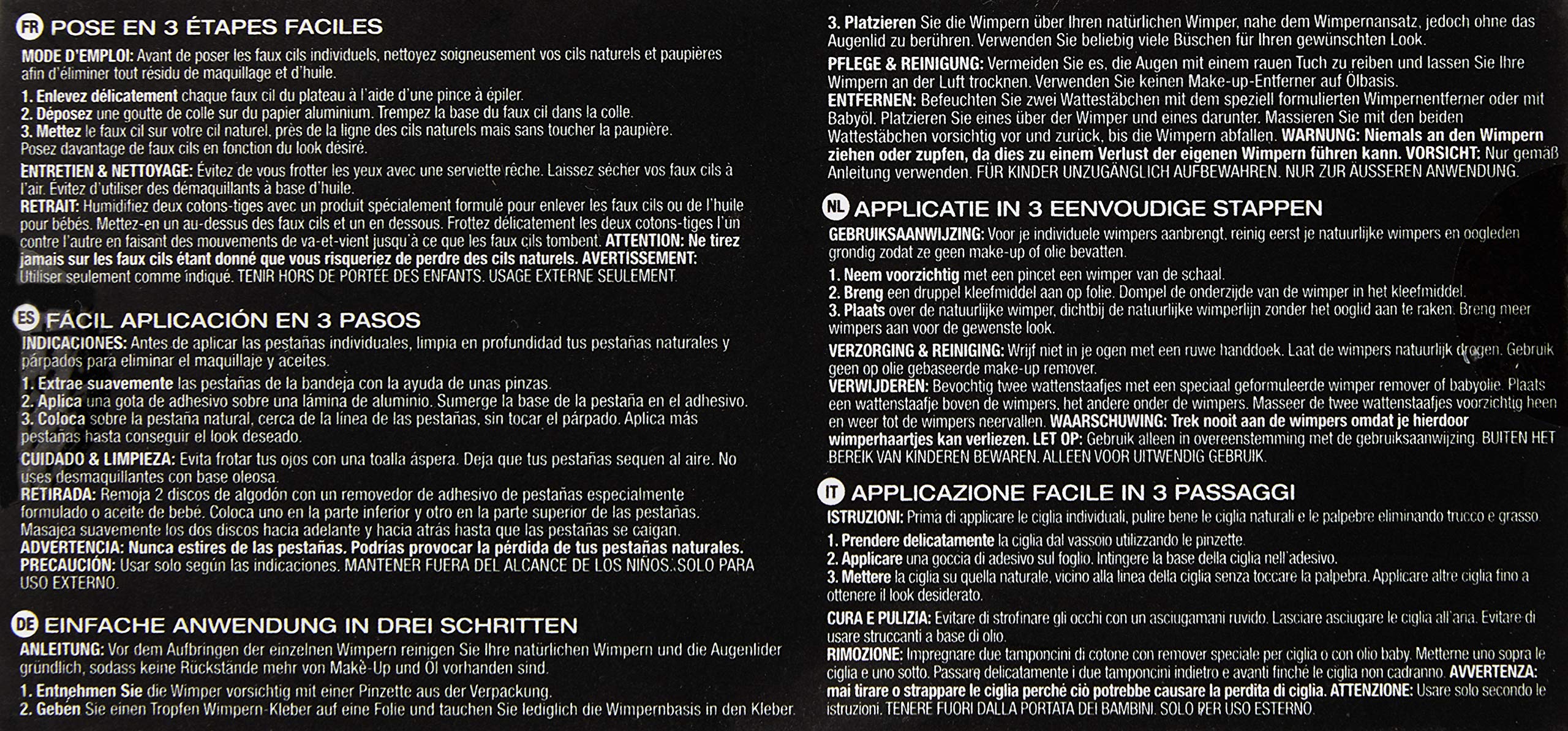 Faux Mink Individuals Medium Black