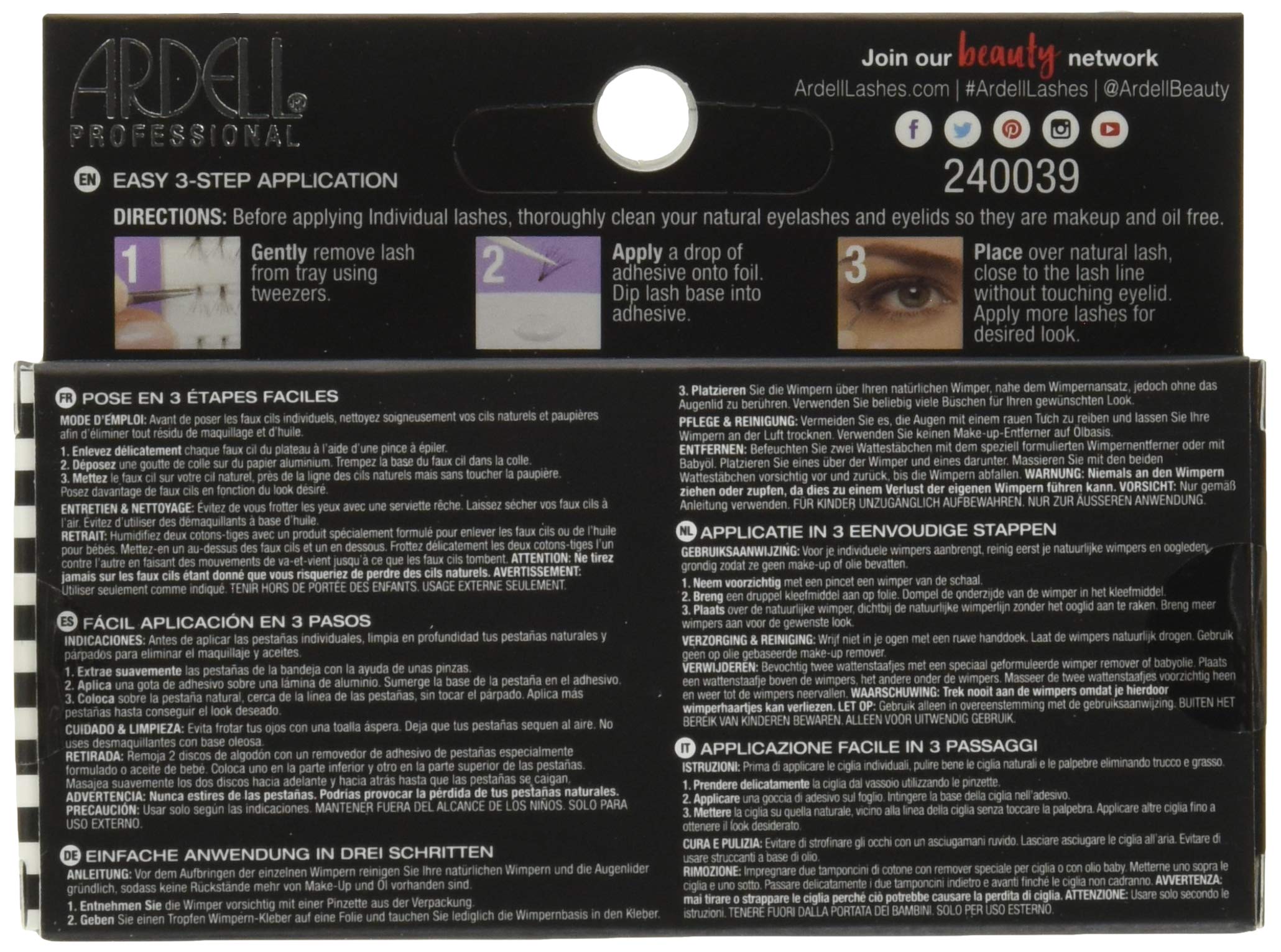 Ardell Faux Mink Individuals Short Black