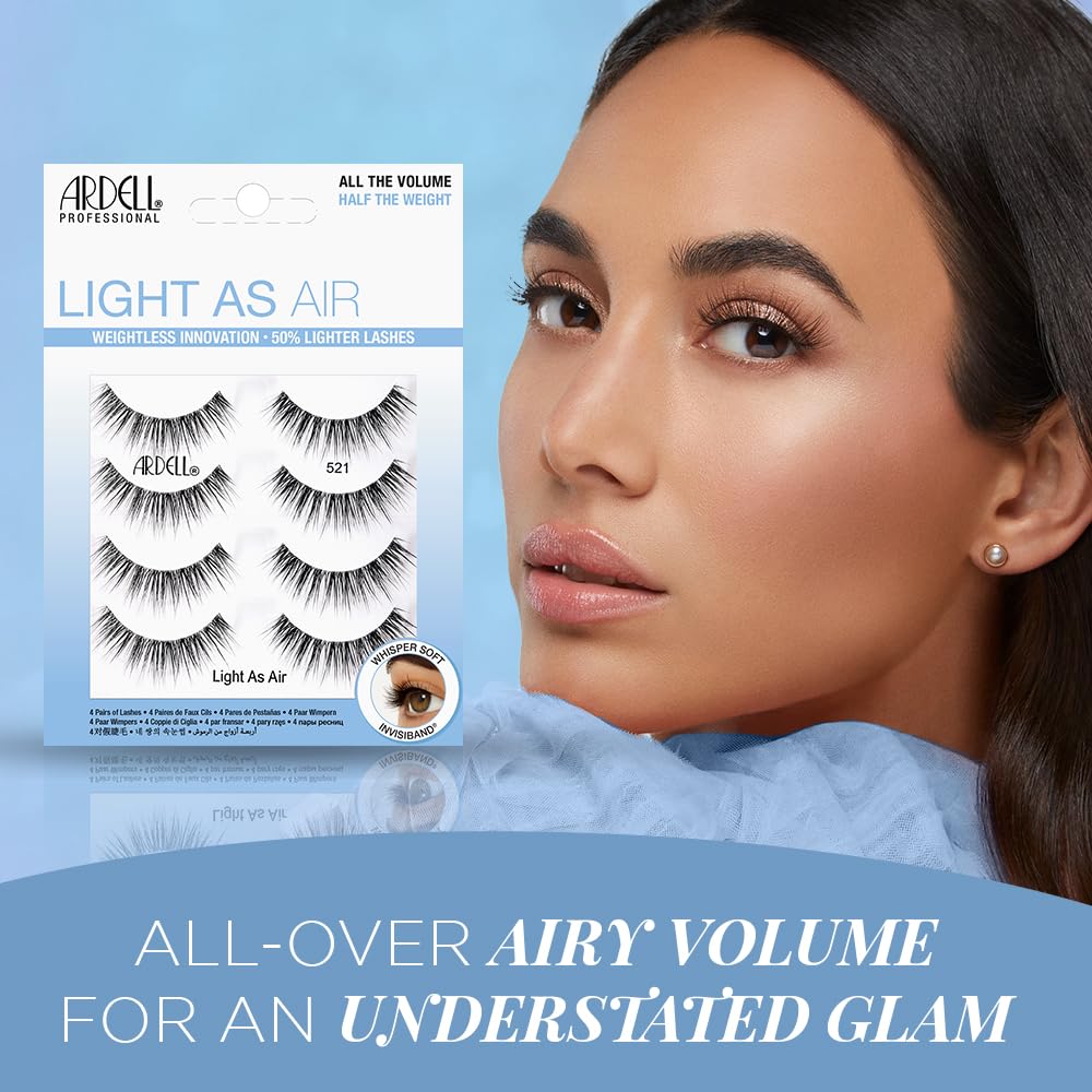 Ardell Light As Air 521 Lashes Lightweight Natural False Eyelashes Soft and - Thumbnail 3