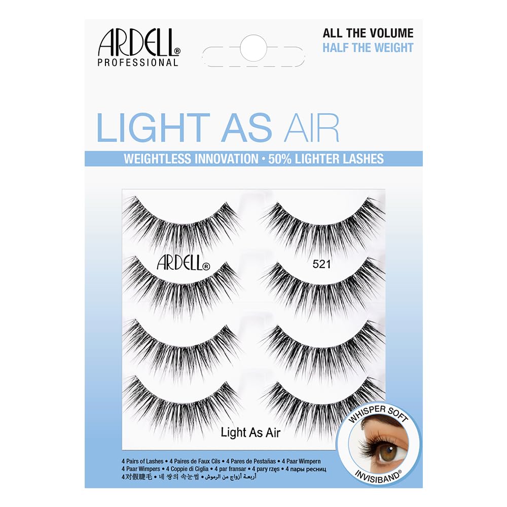 Ardell Light As Air 521 Lashes Lightweight Natural False Eyelashes Soft and